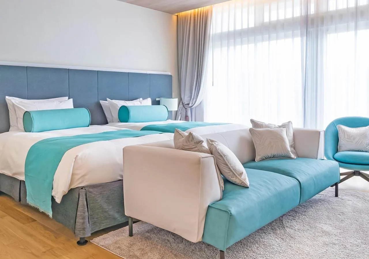 Bed in Blue Ocean Hotel&Resort MIYAKOJIMA