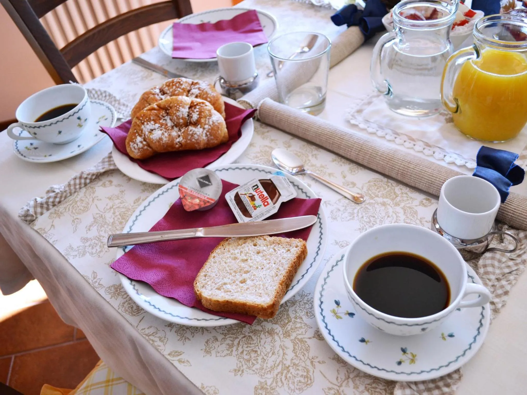 Italian breakfast in La Noghera