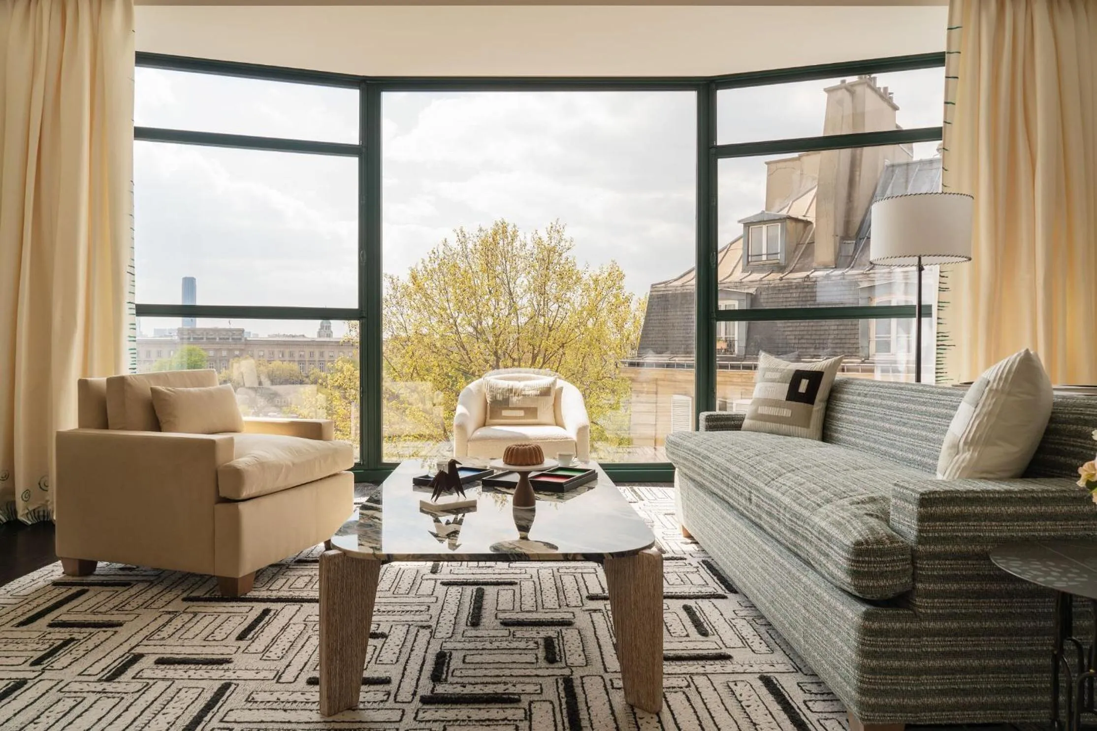 Living room in Cheval Blanc Paris & Dior Spa Cheval Blanc Paris