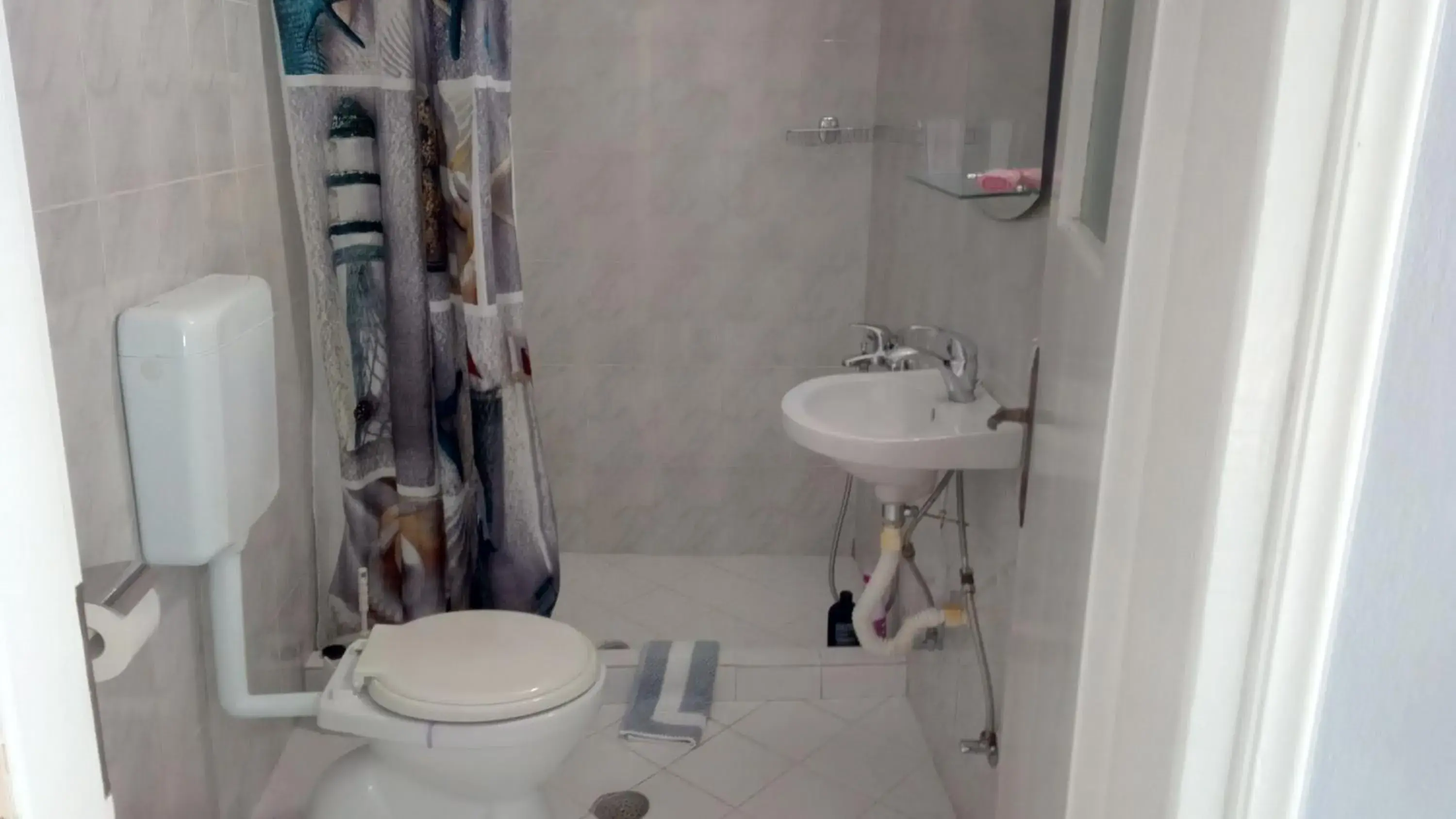 Double Room with Balcony and Sea View in Sivotahomes-blu Double Room with Balcony and Sea View in Sivotahomes-blu