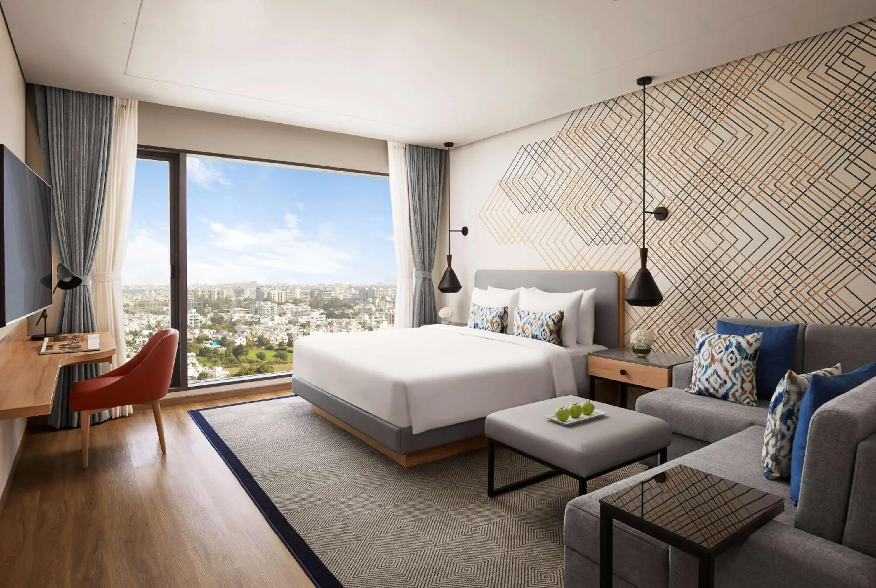 View (from property/room), Bed in Hyatt Place Vadodara View (from property/room), Bed in Hyatt Place Vadodara