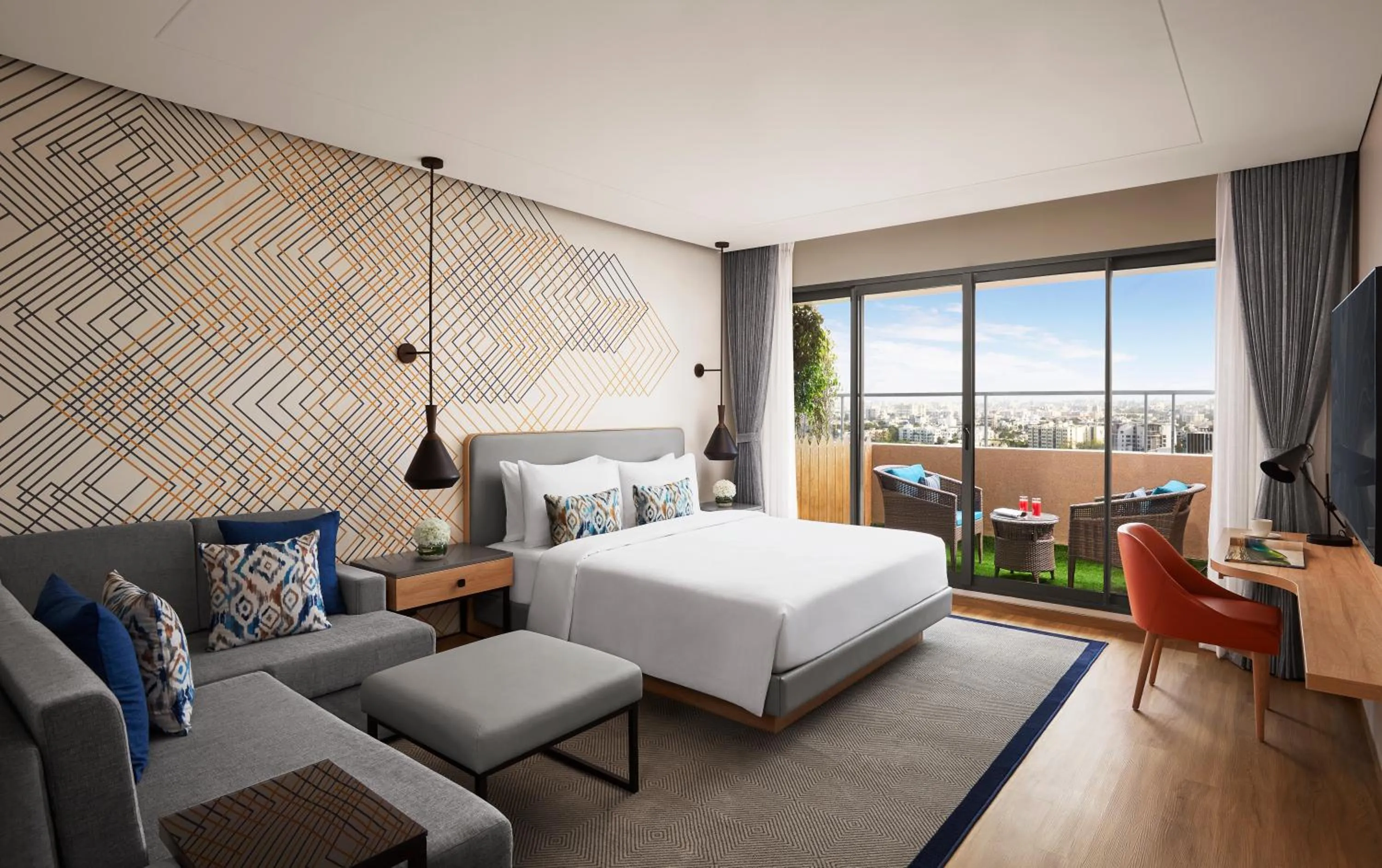 TV and multimedia, Bed in Hyatt Place Vadodara