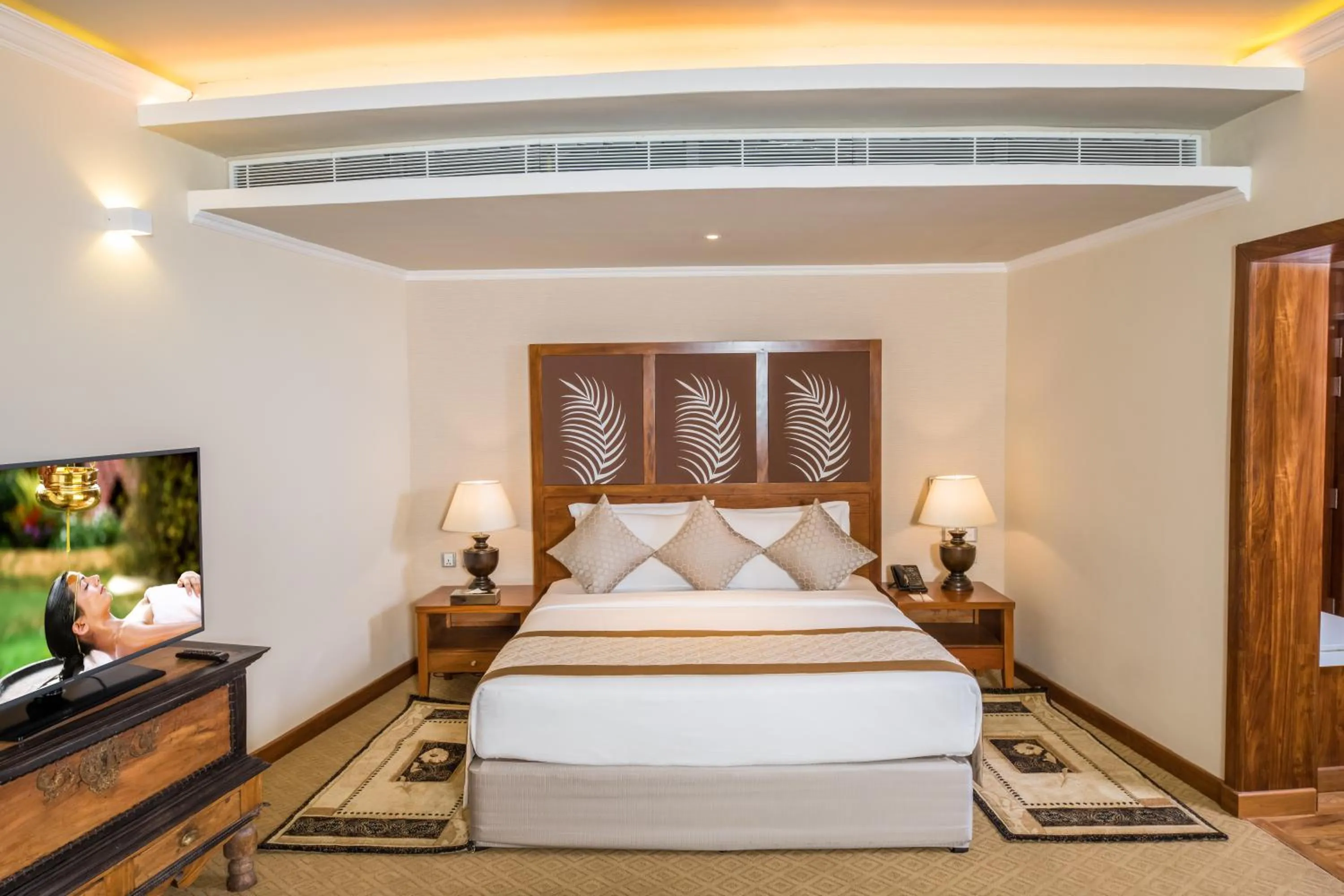 Bed in Earl's Regent Hotel