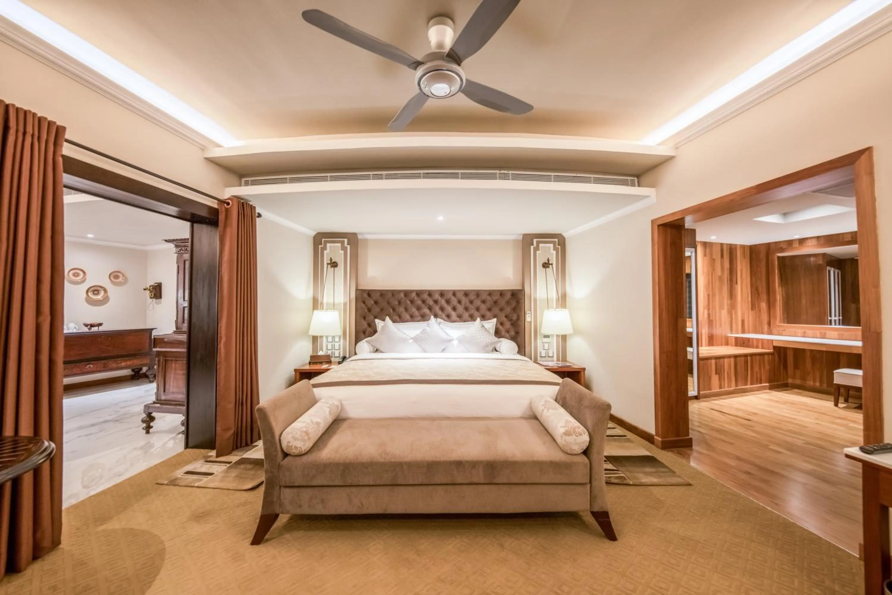 Bed in Earl's Regent Hotel