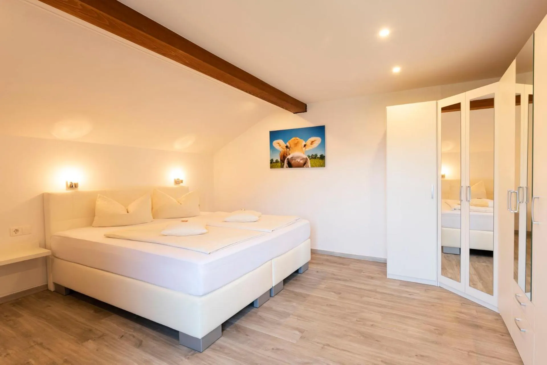 Bedroom, Bed in Hotel Bergidyll