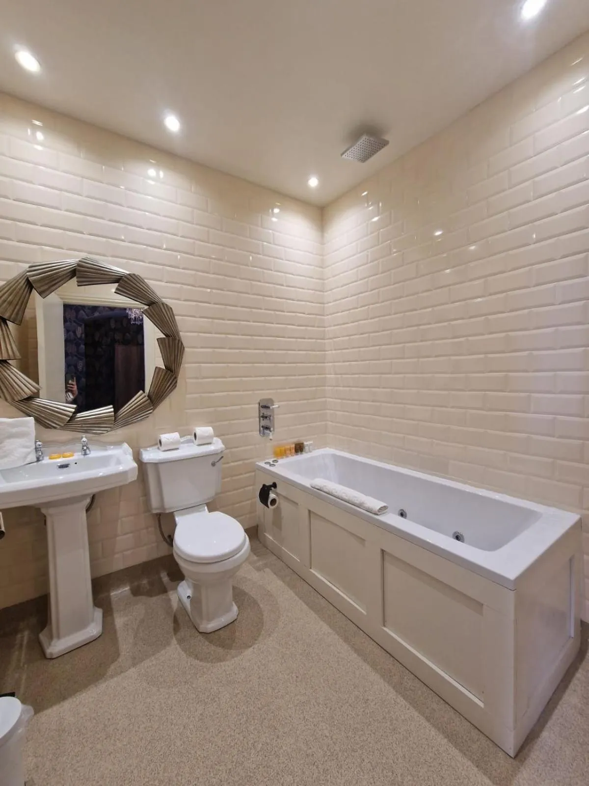 Bathroom in RainHill Hall Hotel