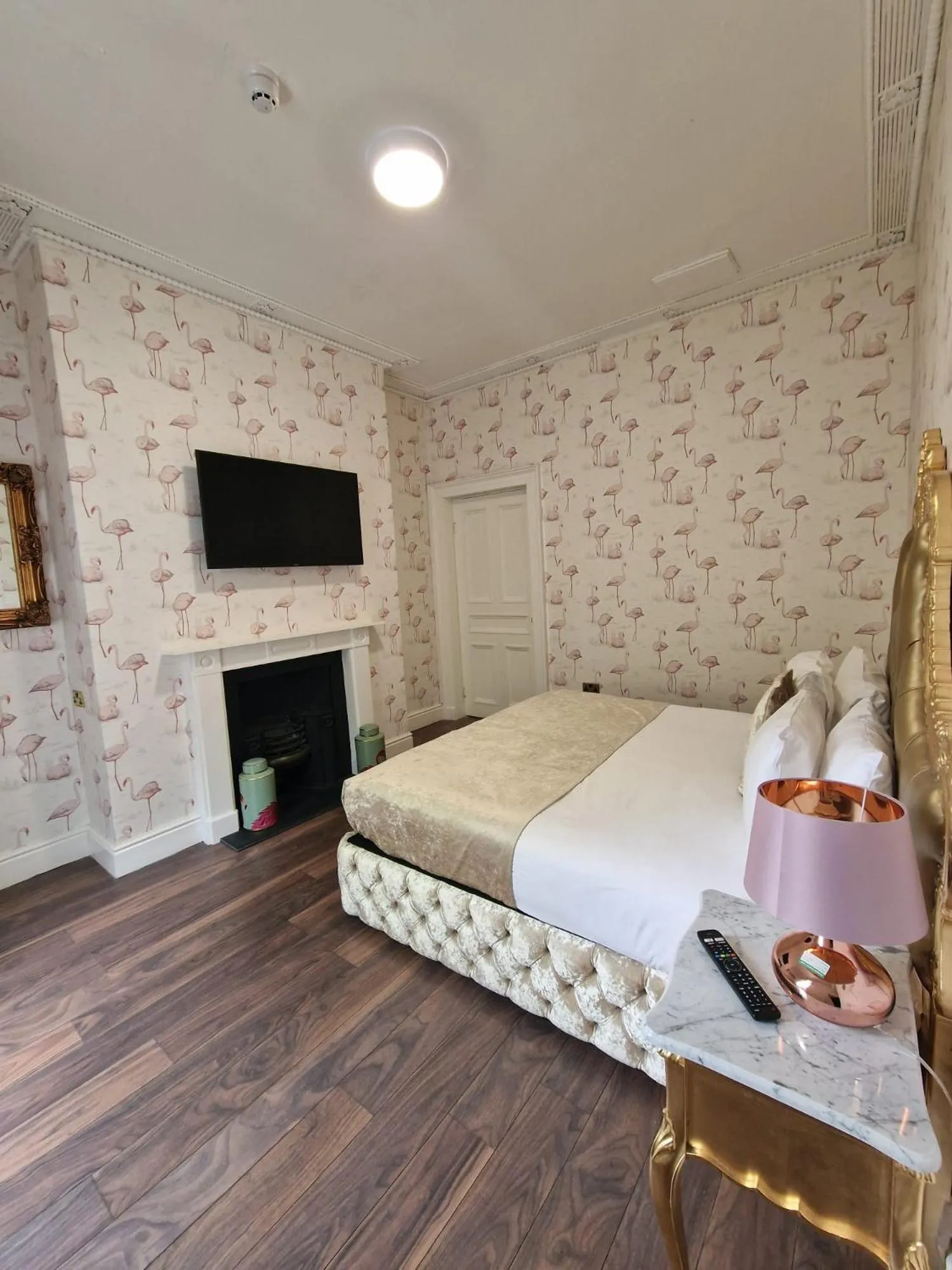 Bed in RainHill Hall Hotel