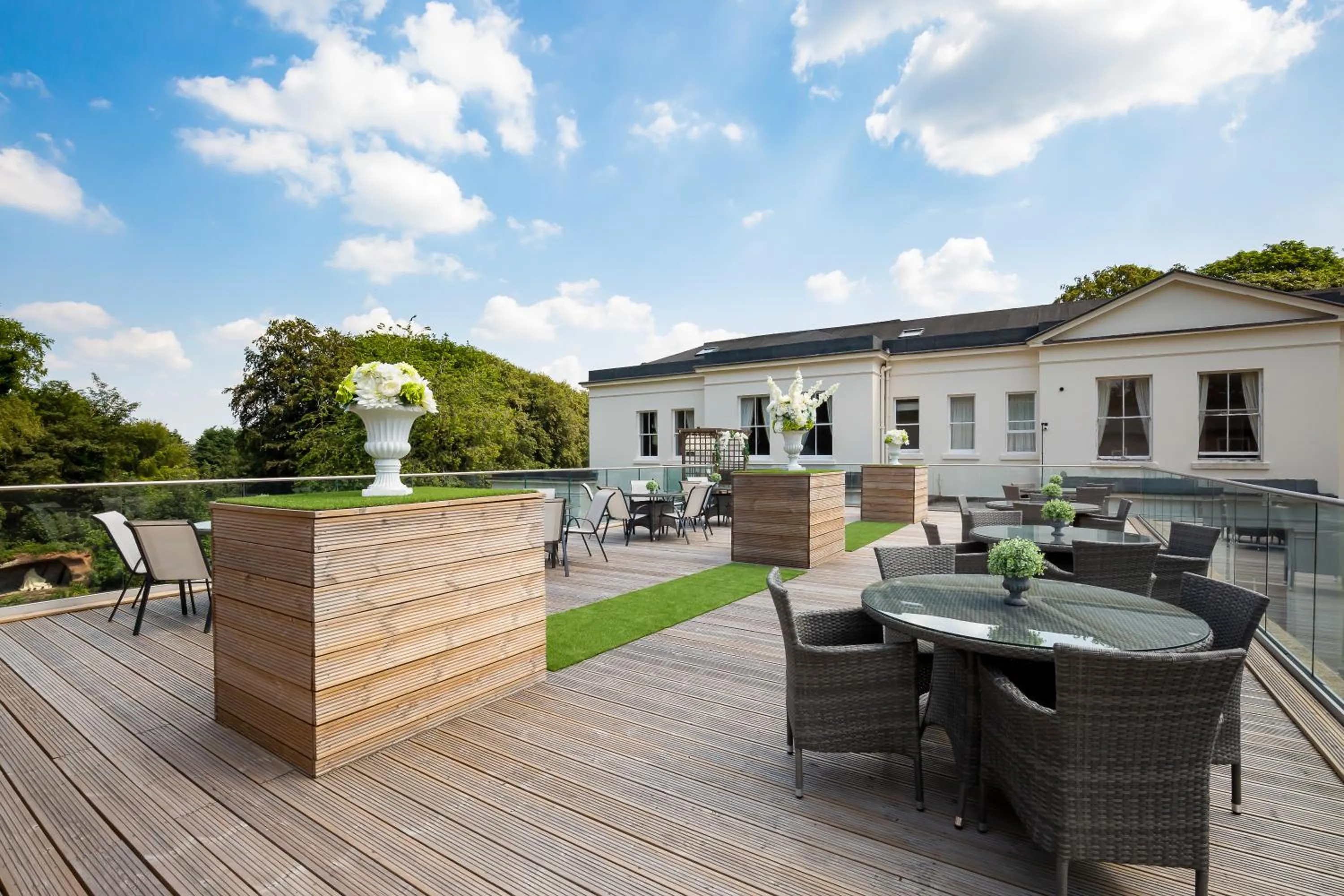 Balcony/Terrace in RainHill Hall Hotel