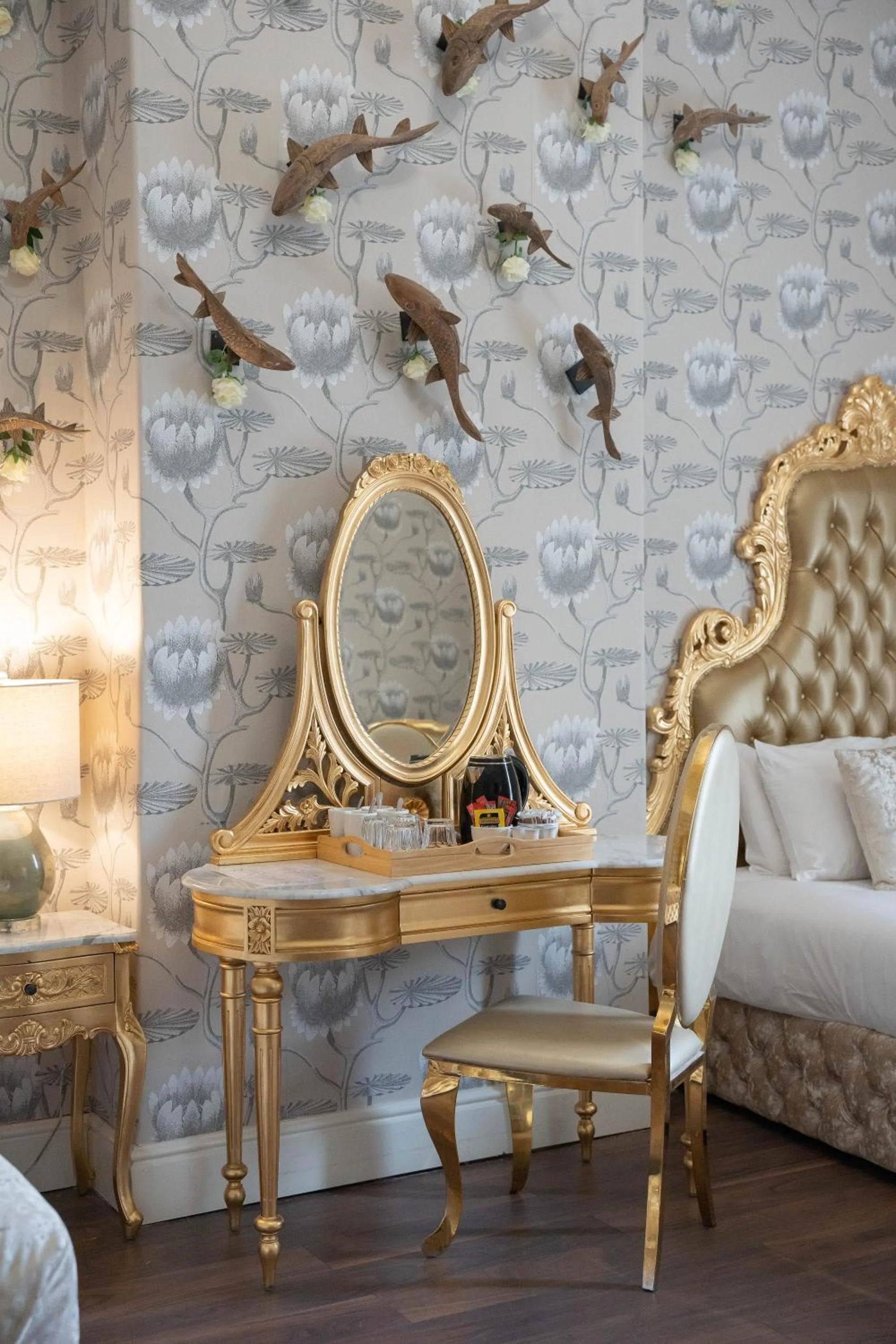 Seating area in RainHill Hall Hotel