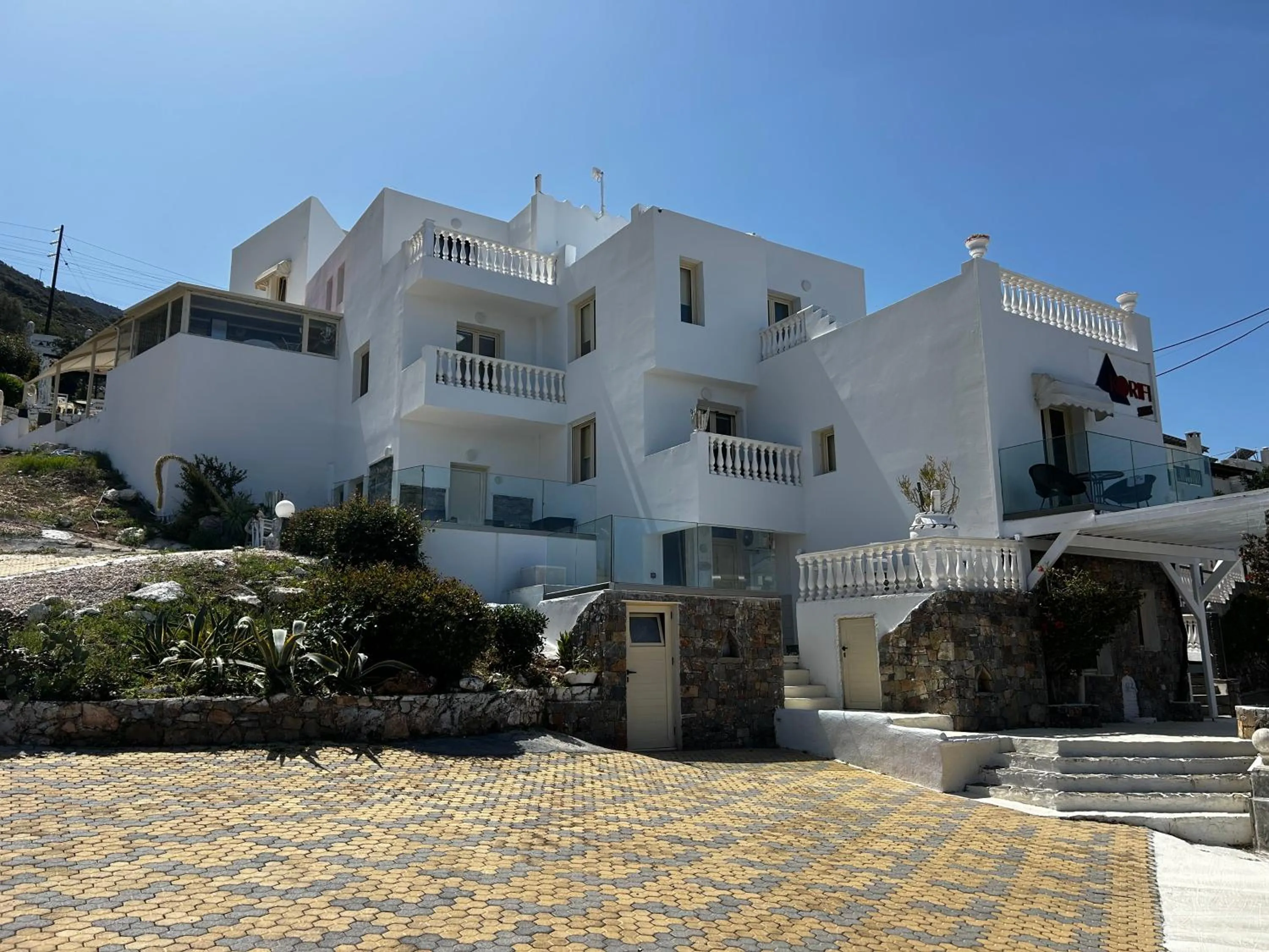 Property building in Private Studio Korifi sea view