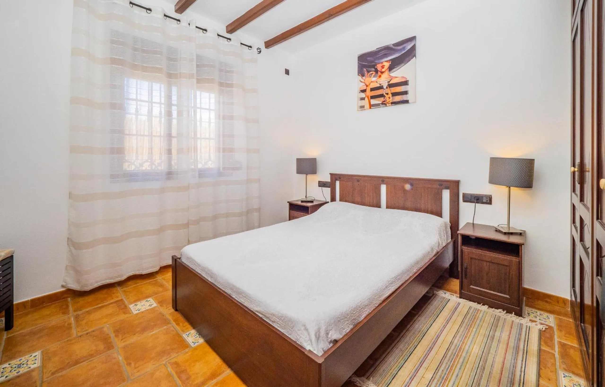 Bed in Cubo's Casa Rural Sol