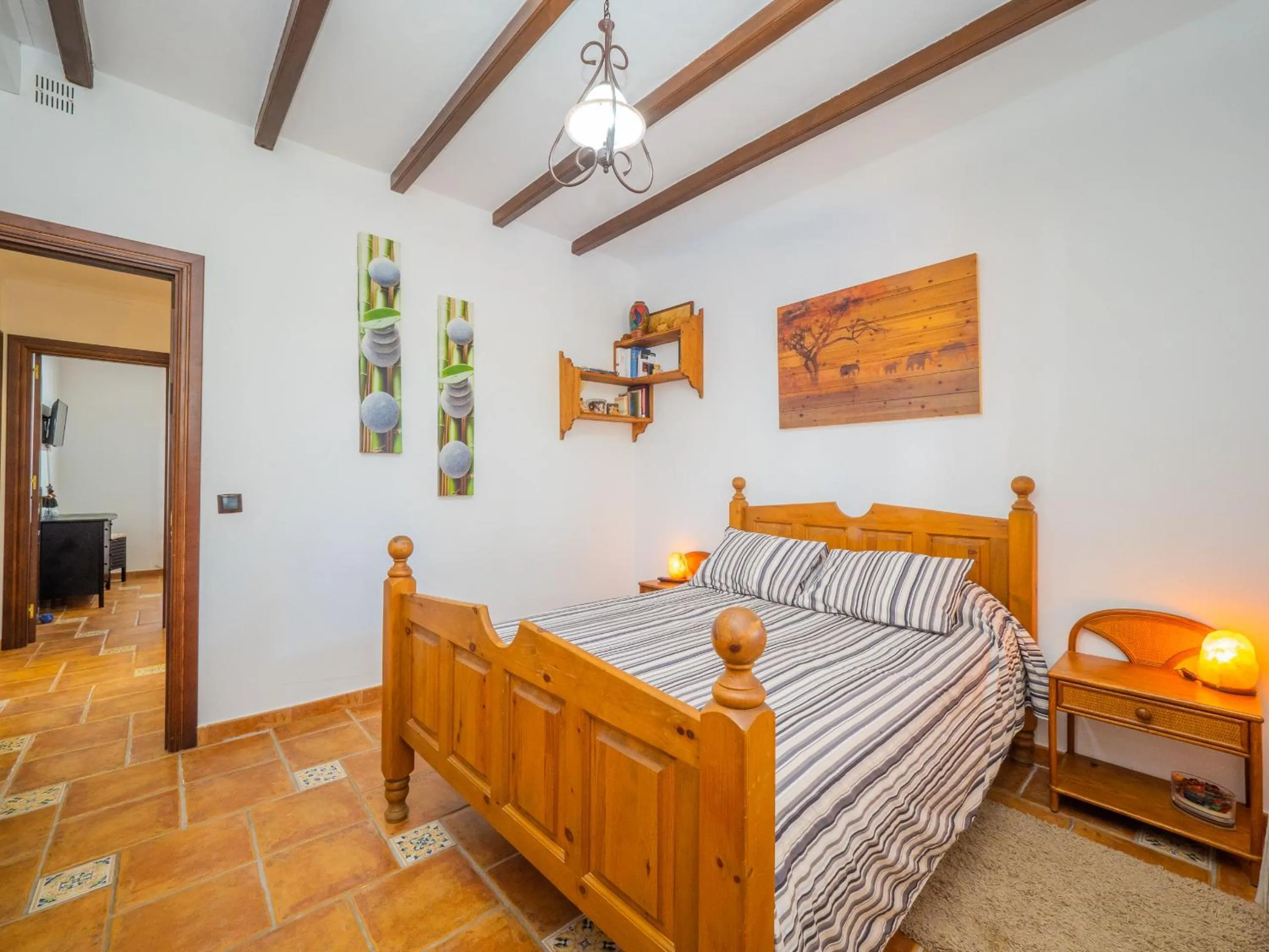 Bed in Cubo's Casa Rural Sol
