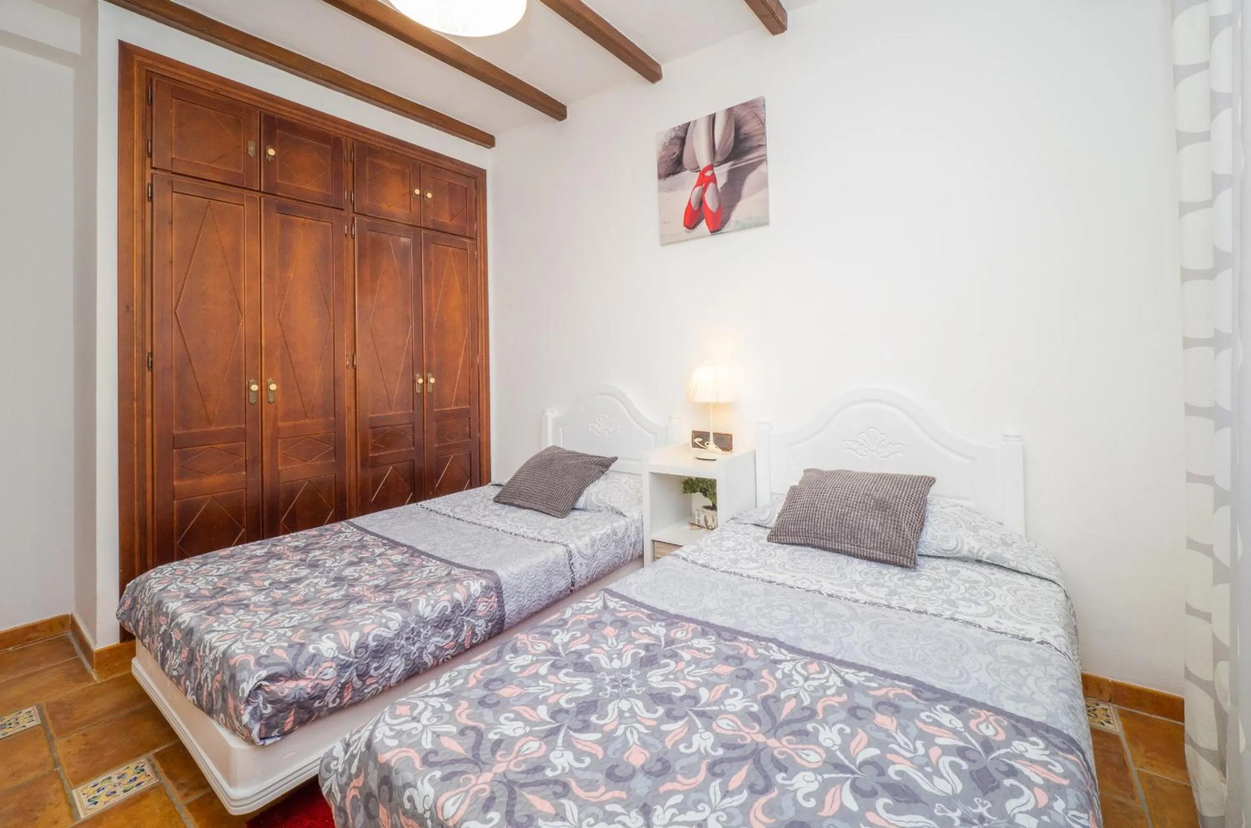 Bed in Cubo's Casa Rural Sol
