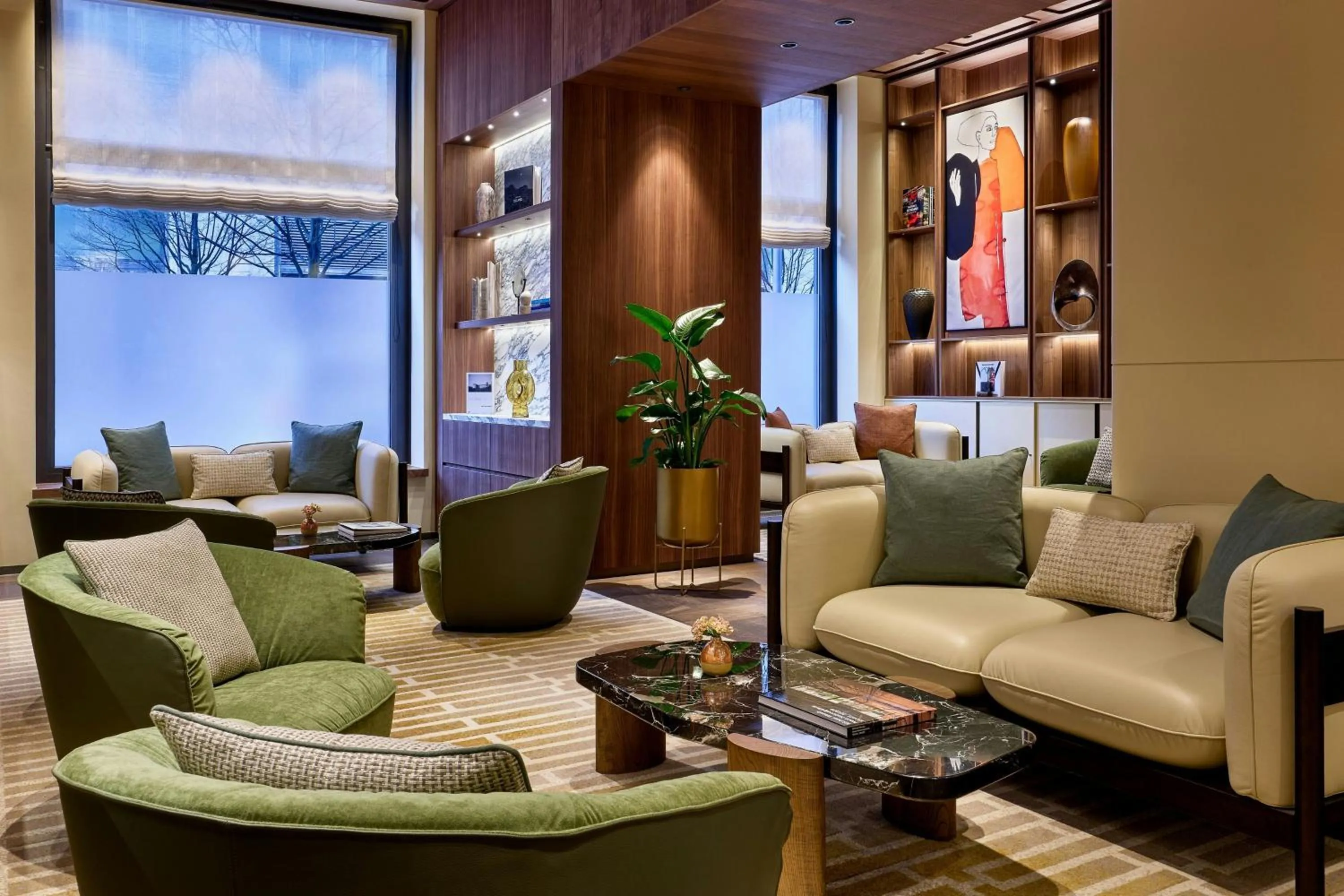 Lounge or bar in Berlin Marriott Hotel