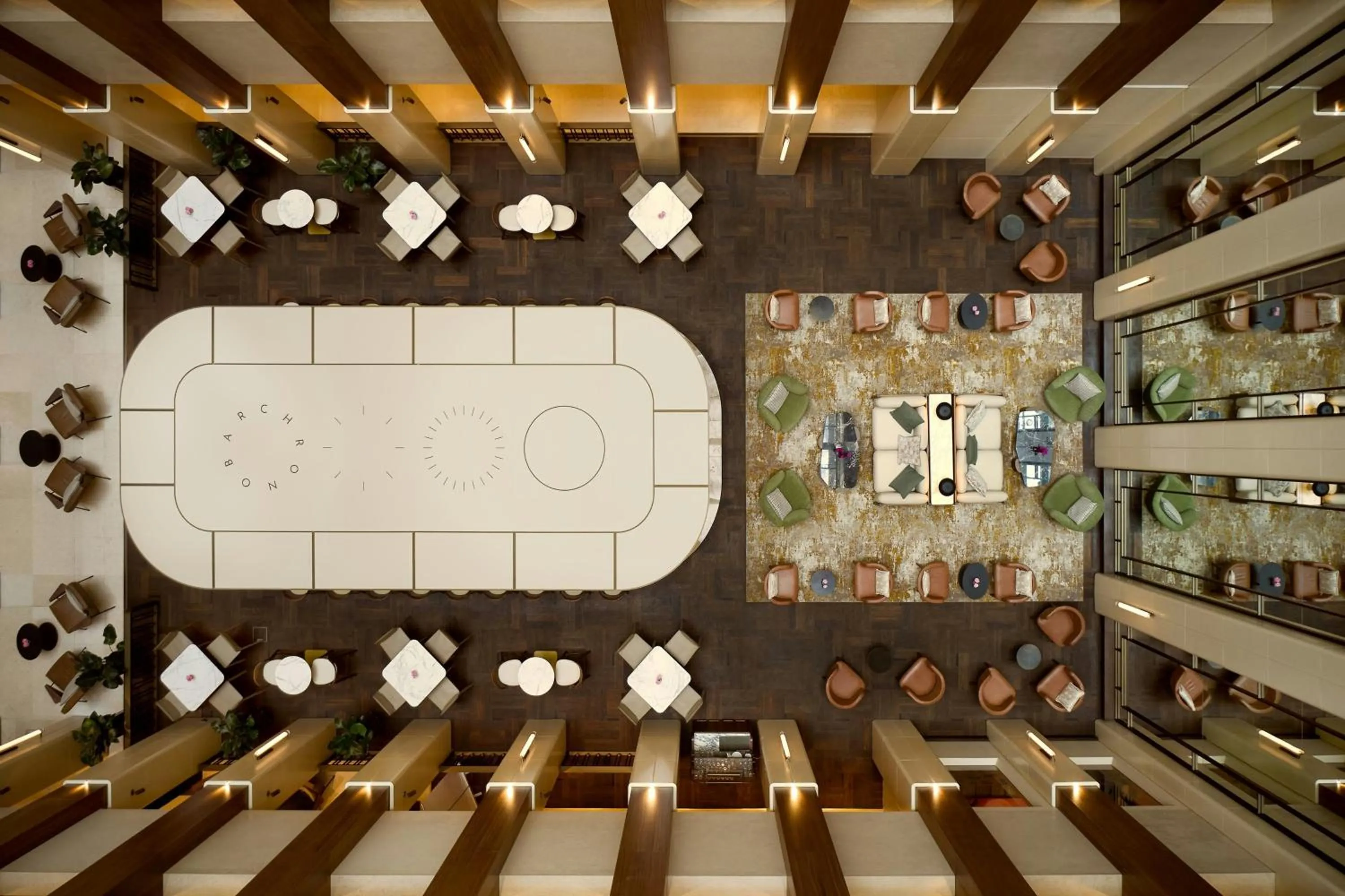 Lounge or bar in Berlin Marriott Hotel