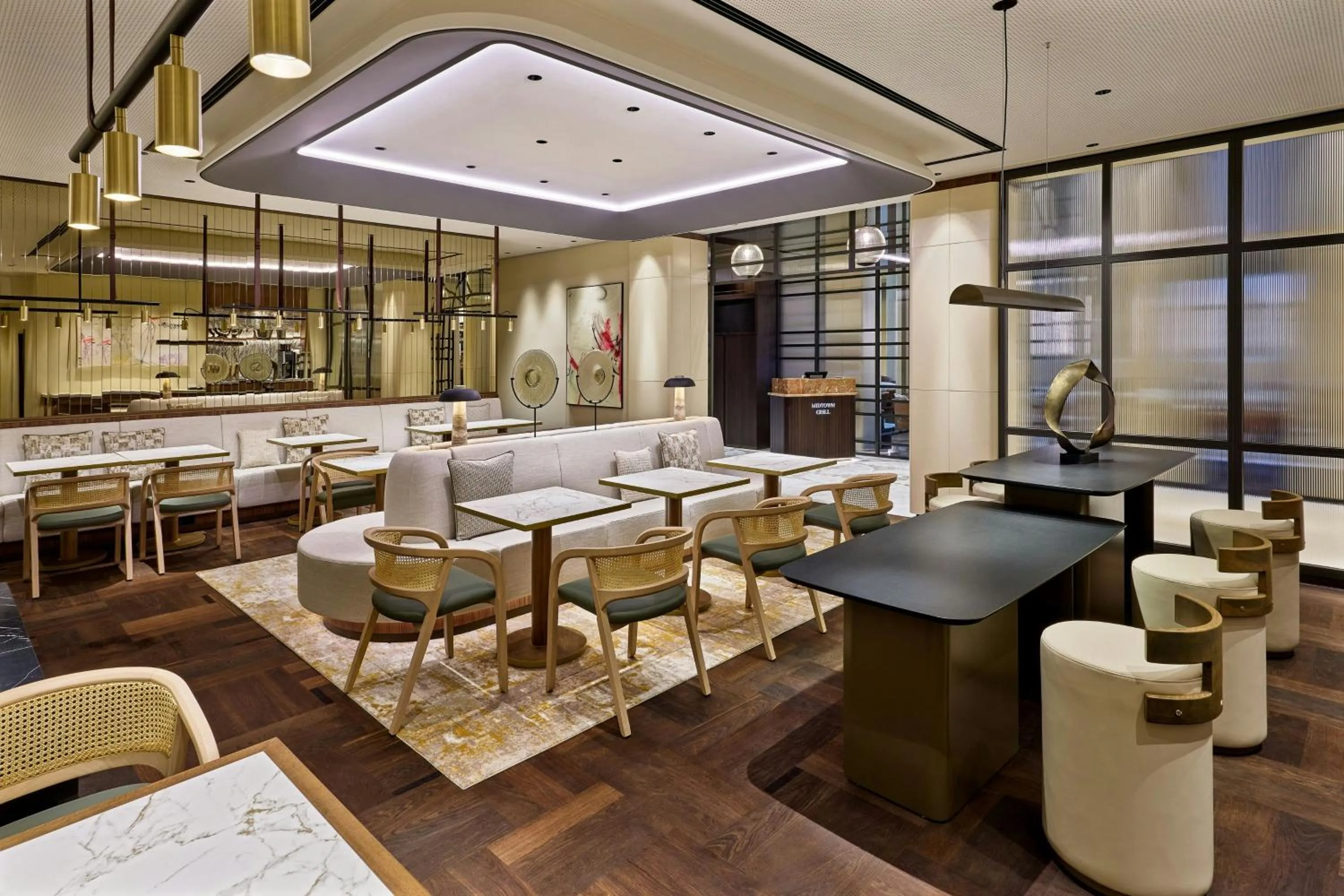 Lounge or bar in Berlin Marriott Hotel