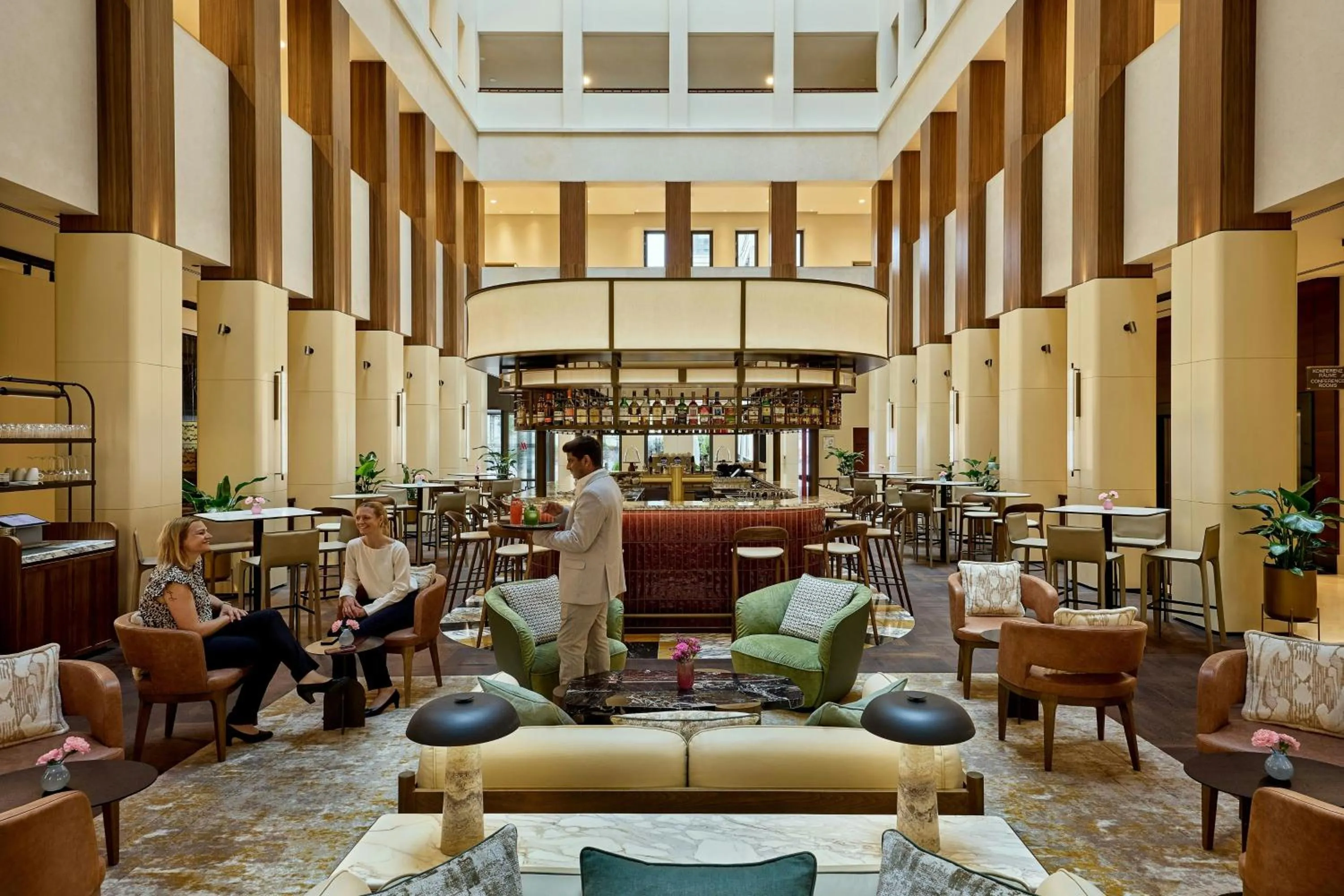 Lounge or bar in Berlin Marriott Hotel