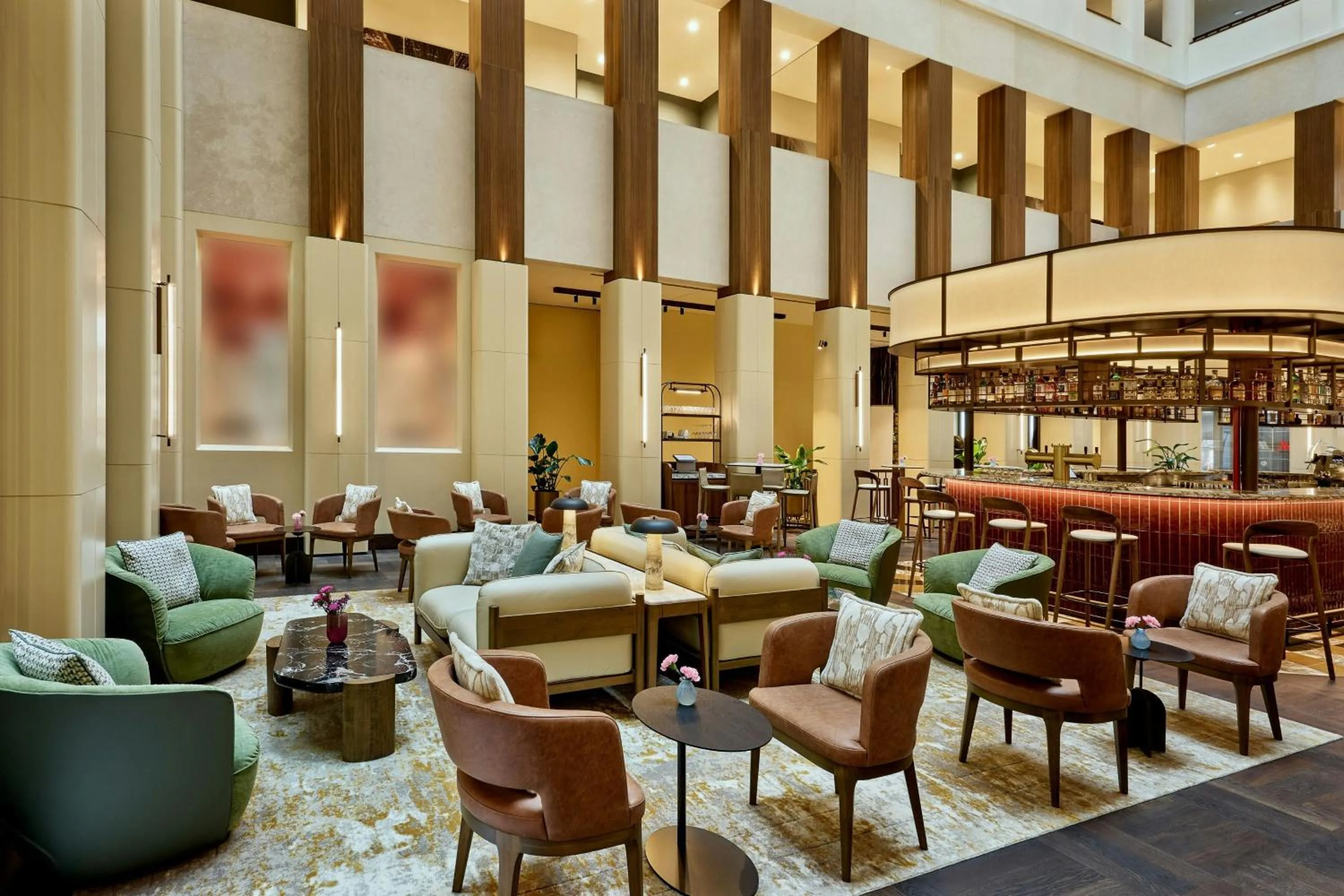 Lounge or bar in Berlin Marriott Hotel