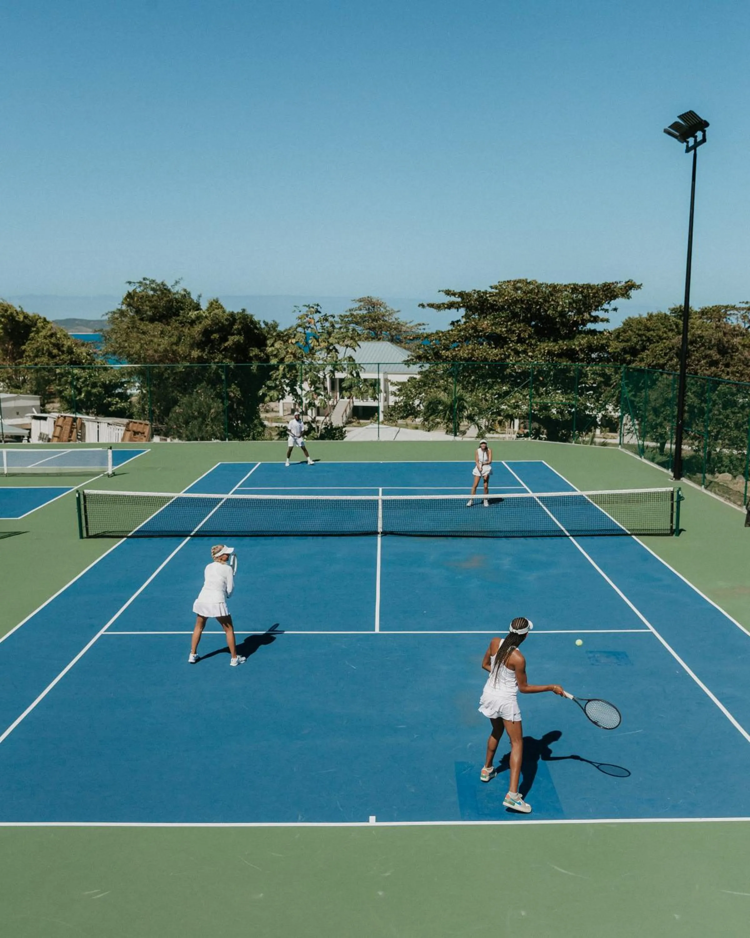 Tennis court in Long Bay Beach Resort