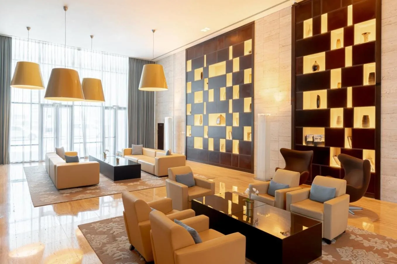 Lobby or reception in Radisson Blu Residence, Dubai Marina