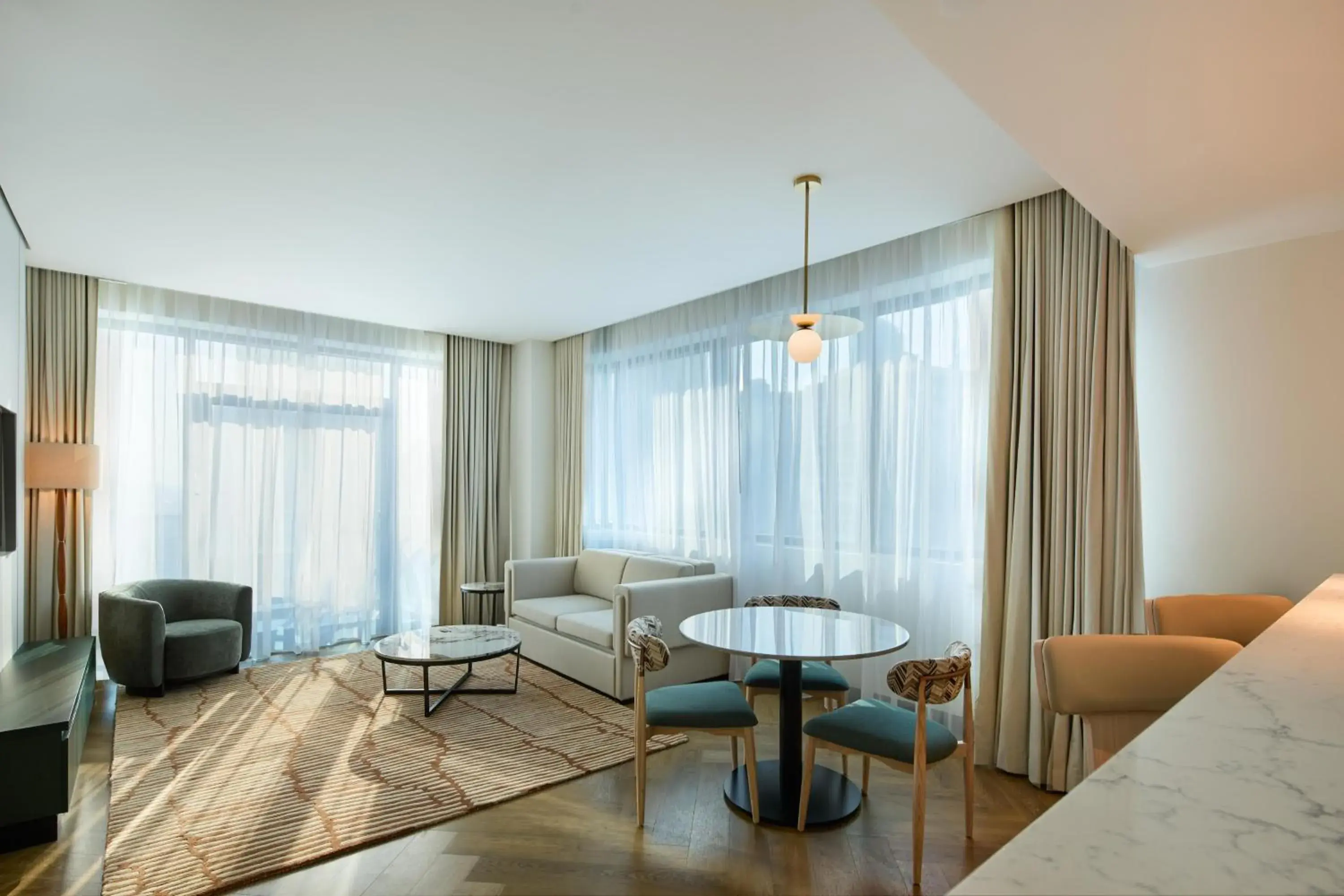 Living room in Radisson Blu Residence, Dubai Marina Living room in Radisson Blu Residence, Dubai Marina