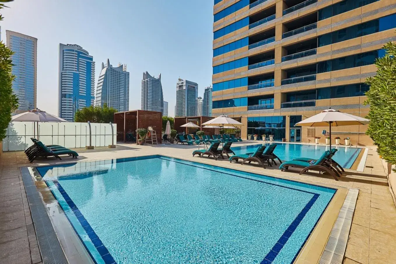 Swimming pool in Radisson Blu Residence, Dubai Marina Swimming pool in Radisson Blu Residence, Dubai Marina