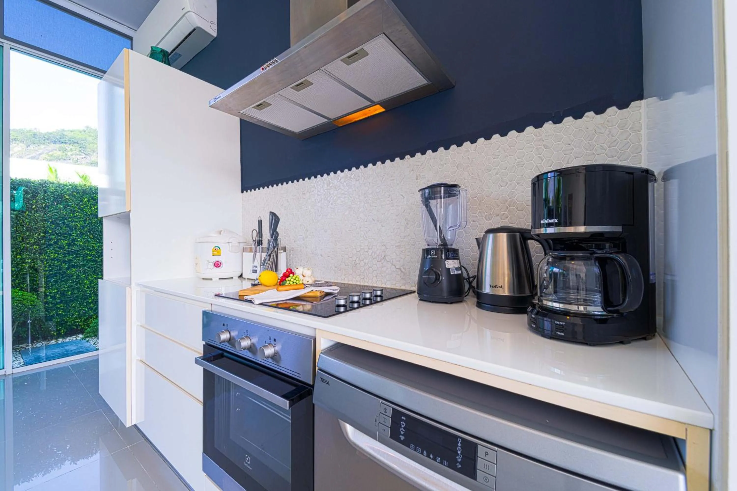 Kitchen or kitchenette in Harmony Villa 5 Bedroom Modern Pool Villa - KH-A7