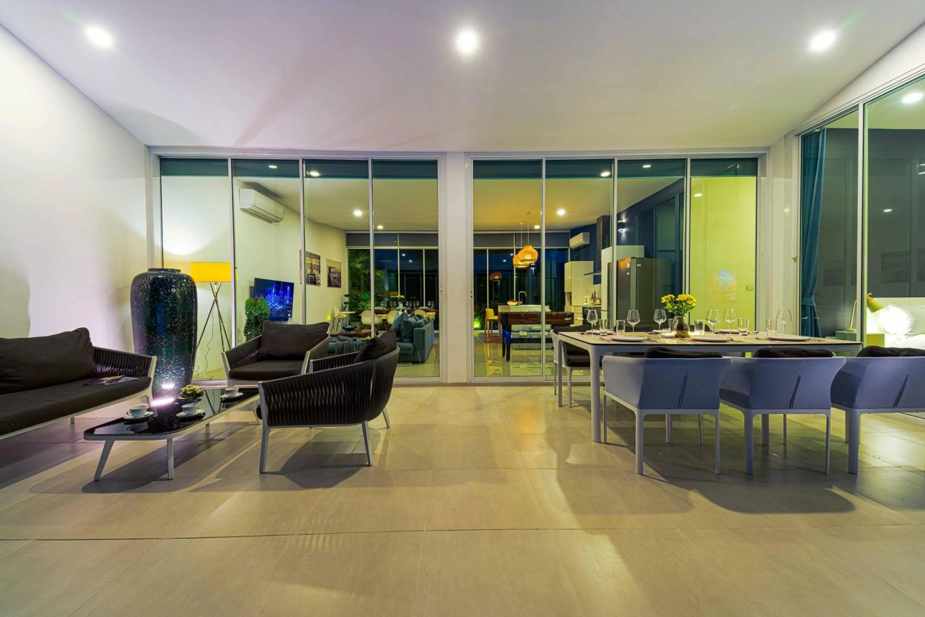 Seating area in Harmony Villa 5 Bedroom Modern Pool Villa - KH-A7