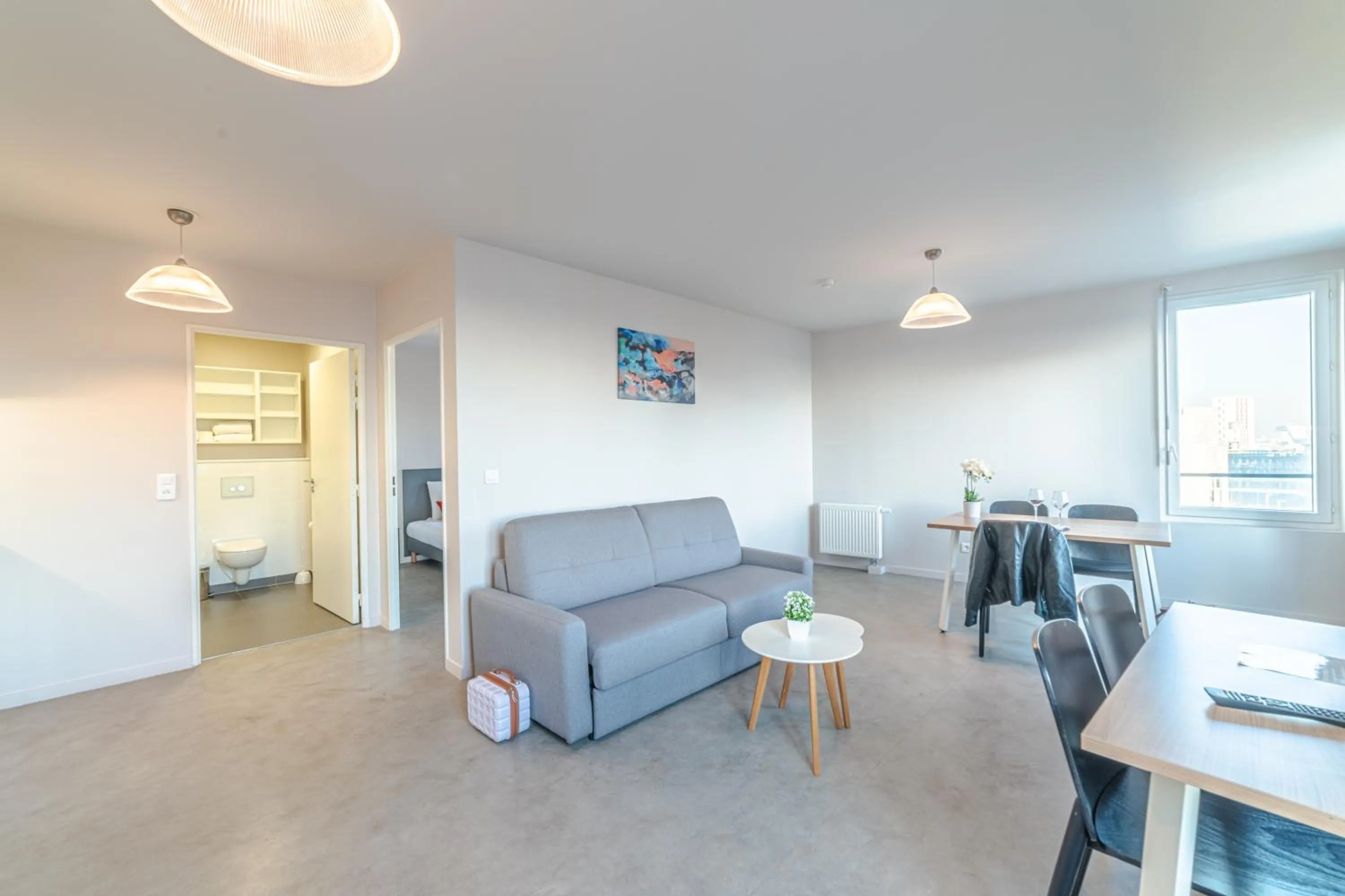 Living room in Break & Home Campus Condorcet - La Maison des chercheurs Appart'Hôtel