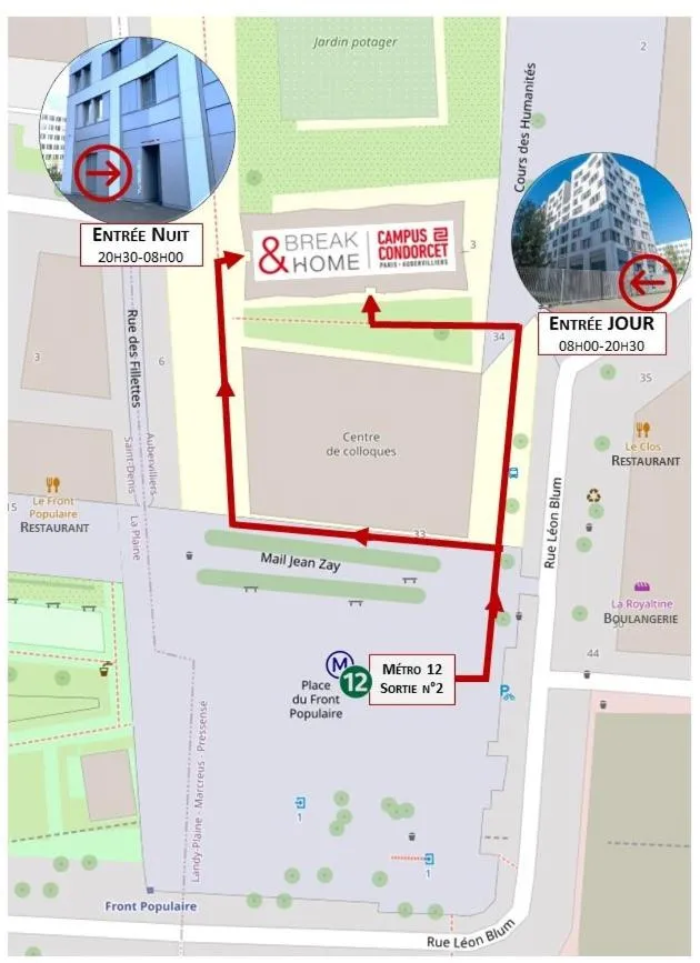 Facade/entrance in Break & Home Campus Condorcet - La Maison des chercheurs Appart'Hôtel