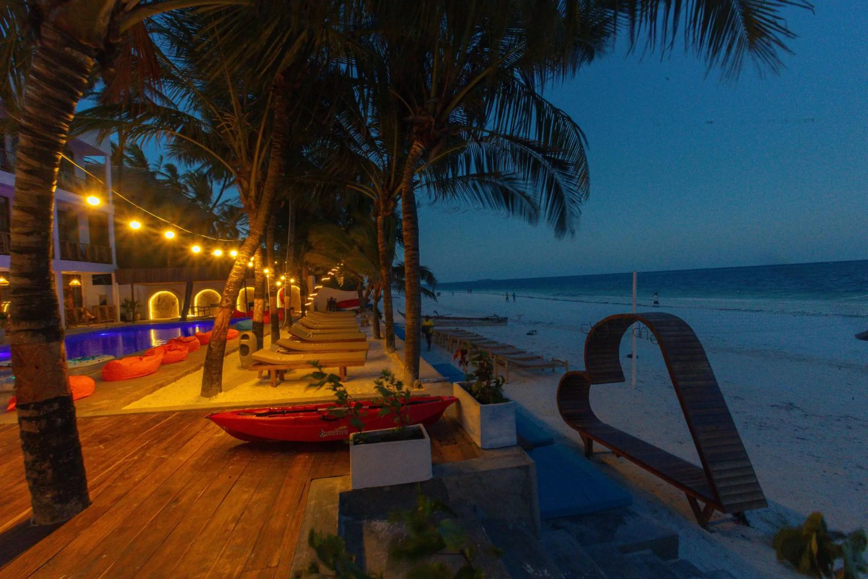 Seating area in Sky & Sand Zanzibar