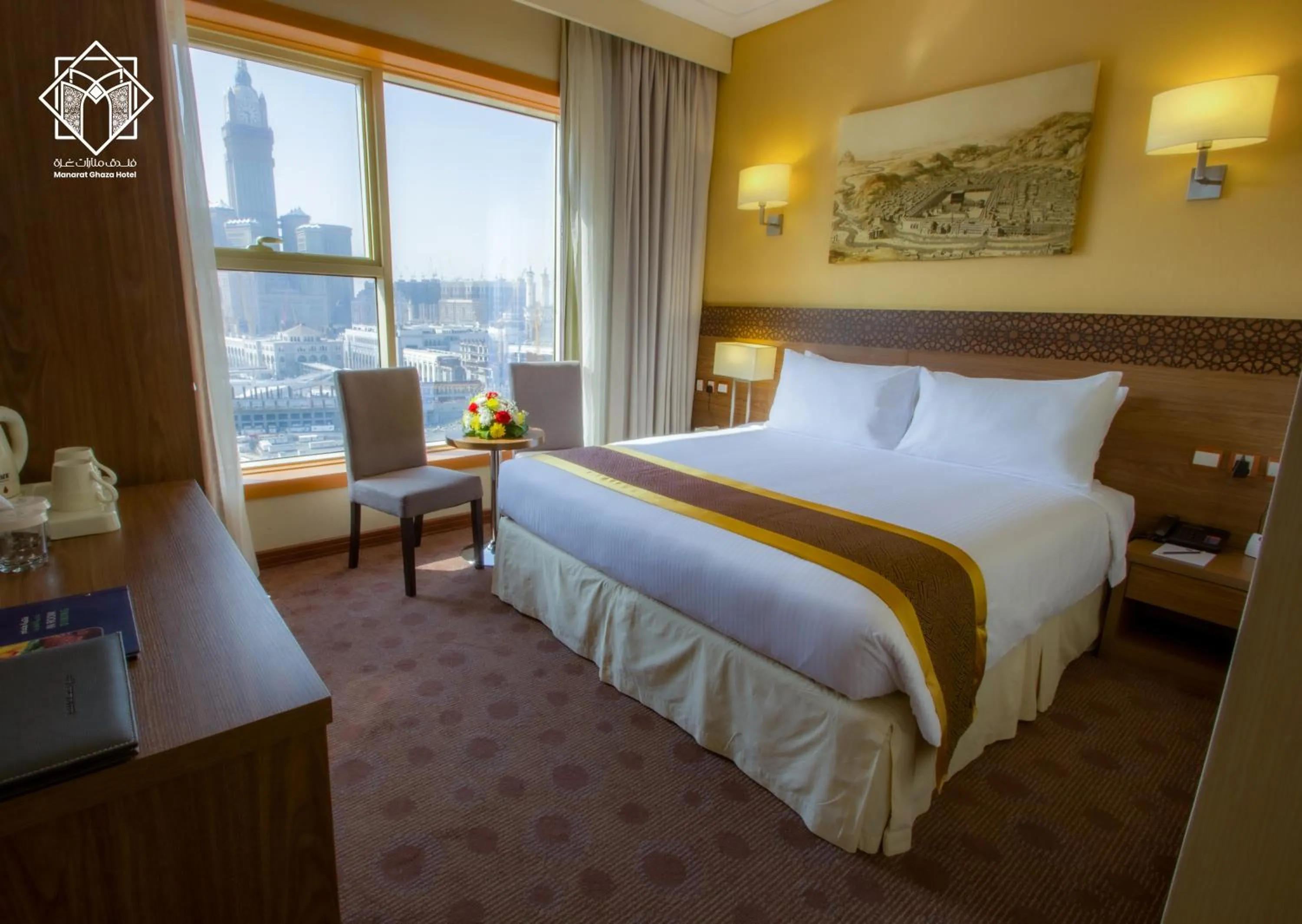 Bedroom, Bed in Manarat Gaza Hotel - Al Haram Tower