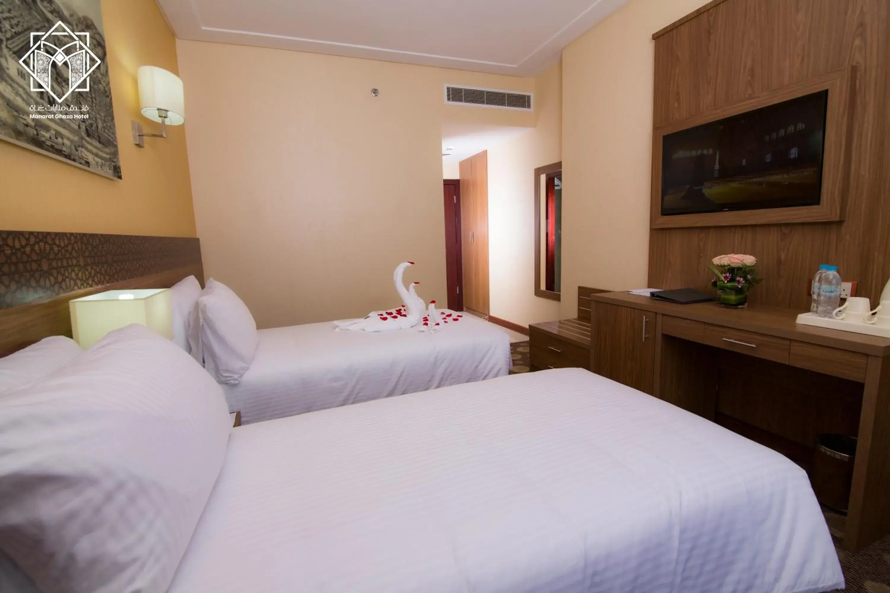 Bedroom, Bed in Manarat Gaza Hotel - Al Haram Tower Bedroom, Bed in Manarat Gaza Hotel - Al Haram Tower