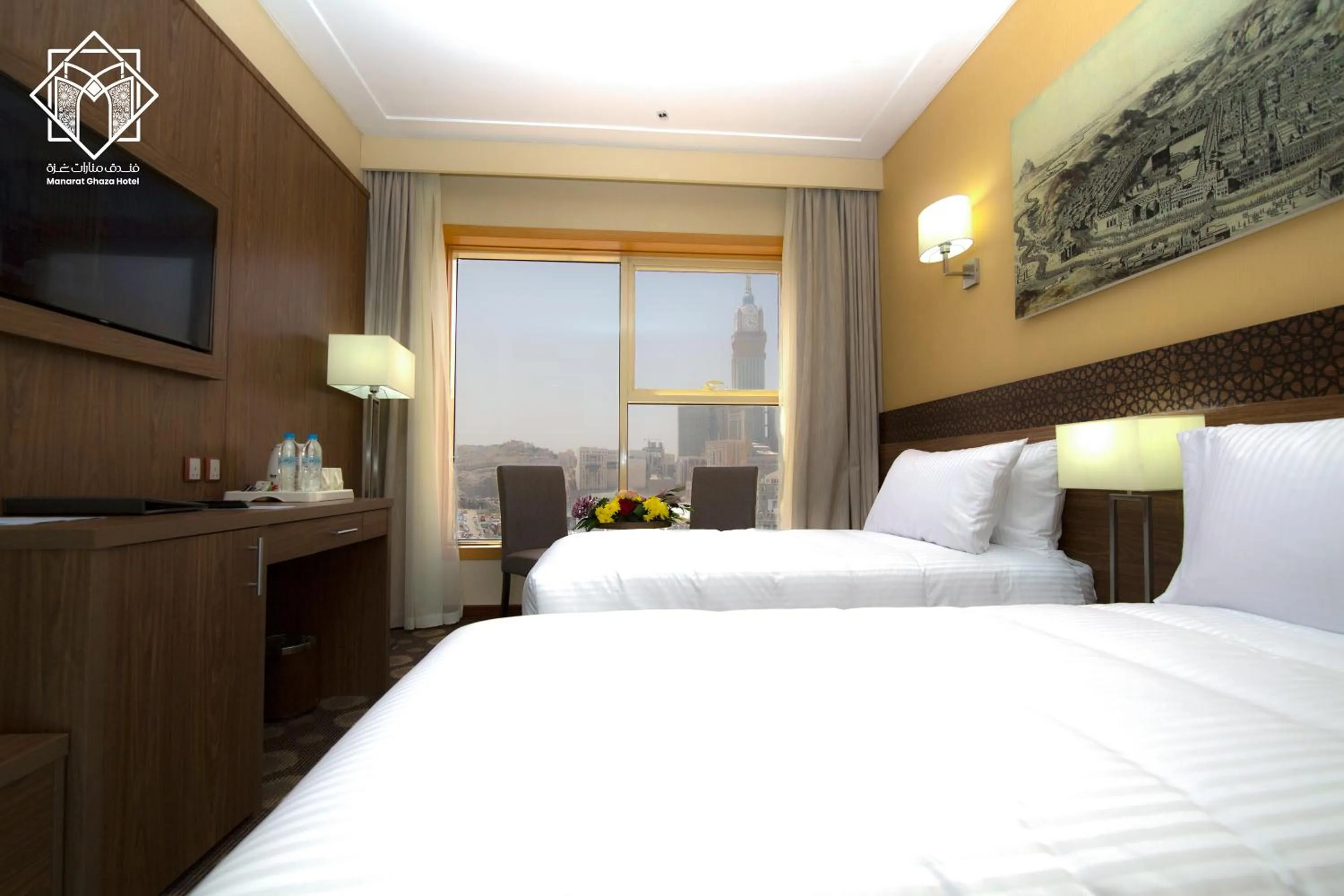 Bedroom, Bed in Manarat Gaza Hotel - Al Haram Tower
