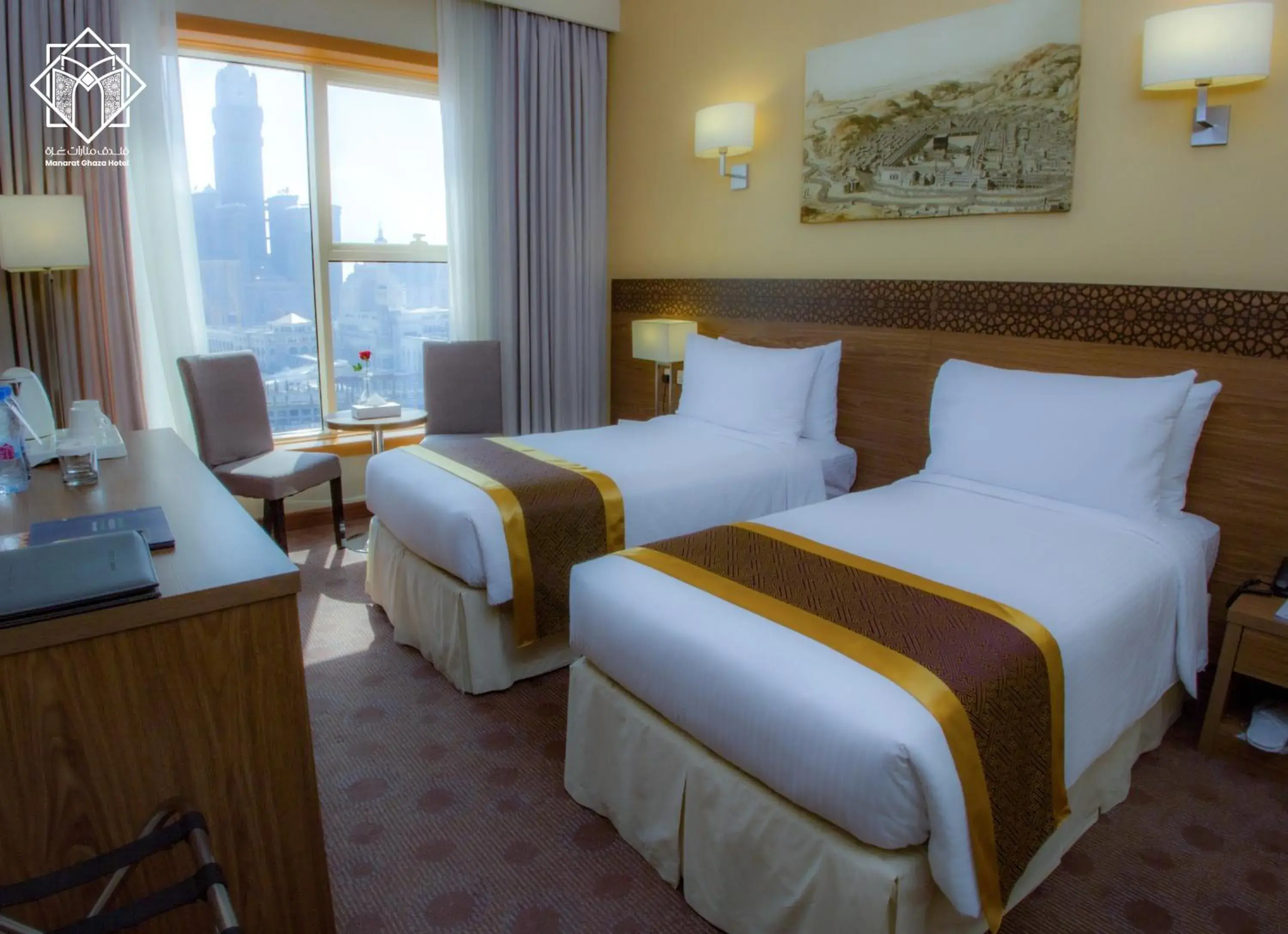 Bedroom, Bed in Manarat Gaza Hotel - Al Haram Tower Bedroom, Bed in Manarat Gaza Hotel - Al Haram Tower