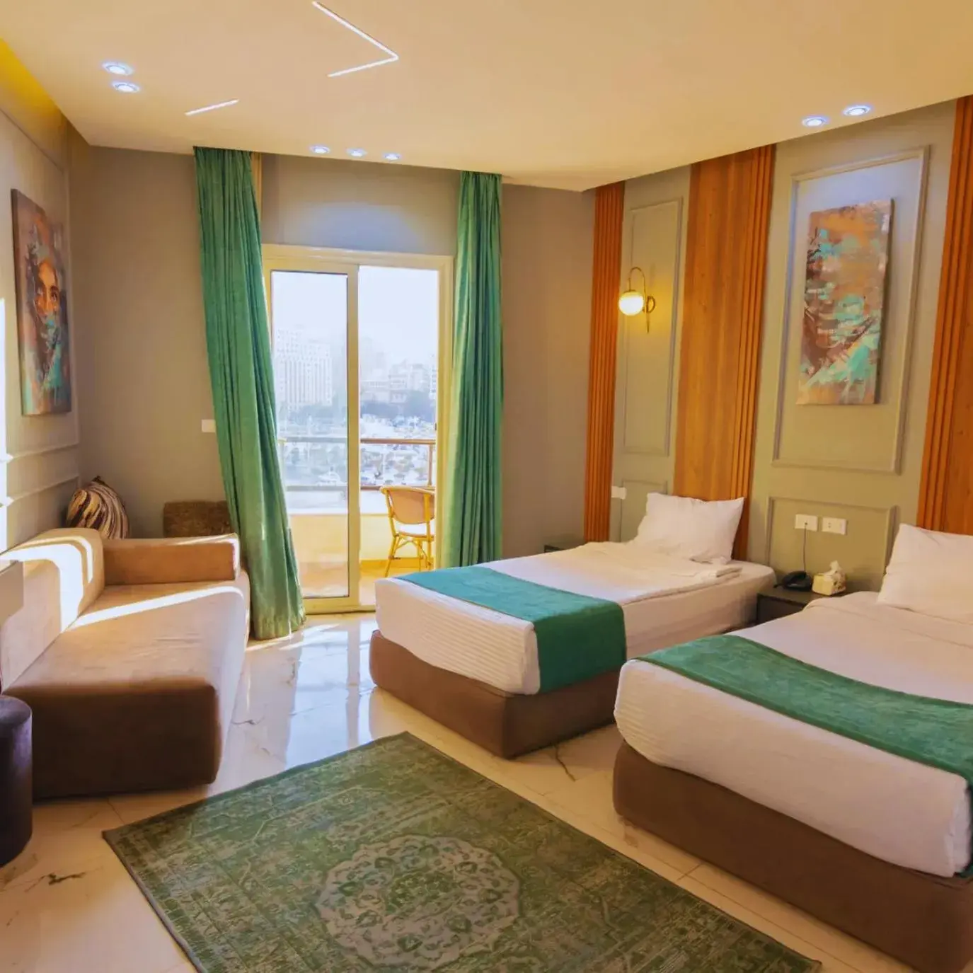 Balcony/Terrace, Bed in Museum Plaza Balcony/Terrace, Bed in Museum Plaza