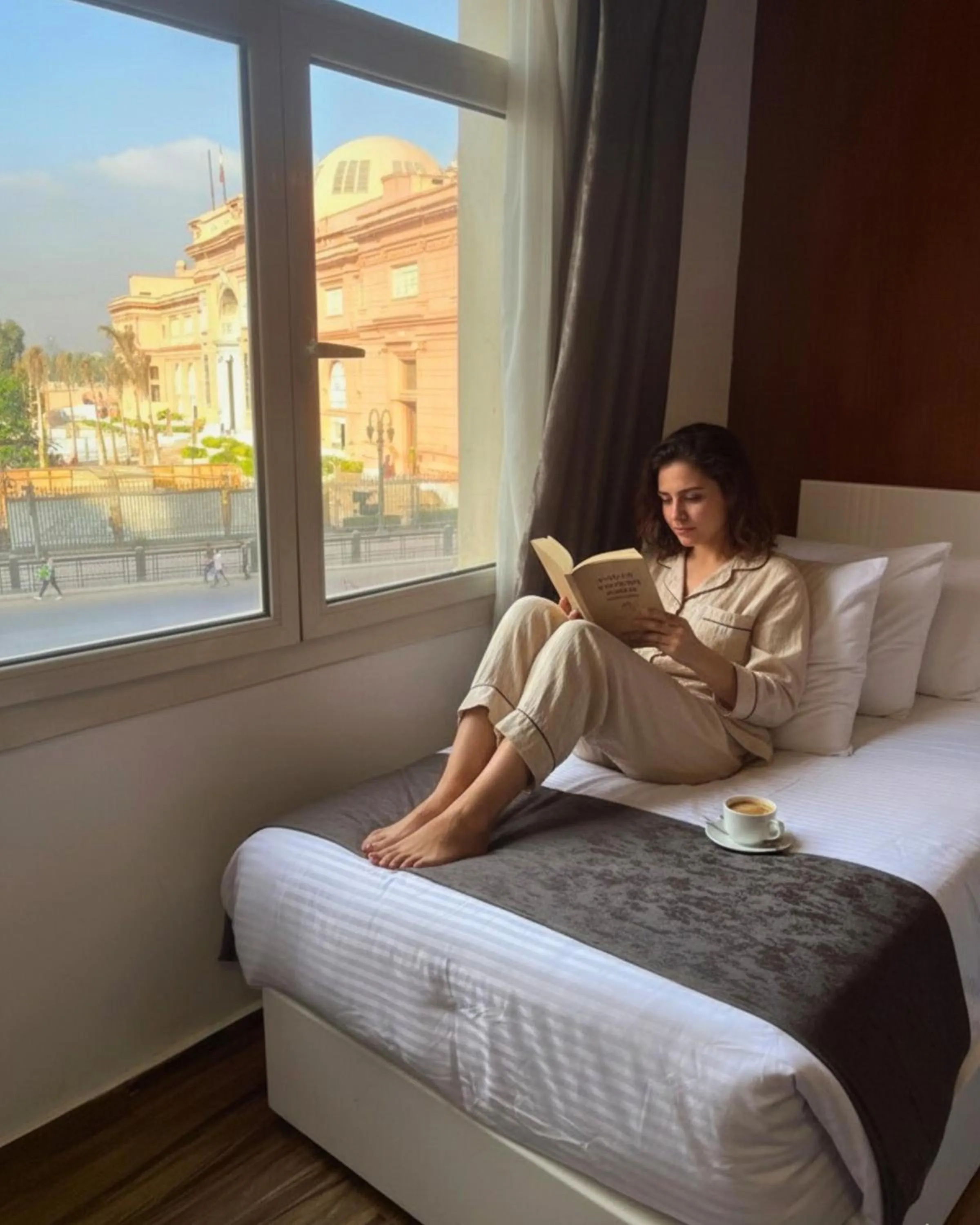 View (from property/room), Bed in Museum Plaza