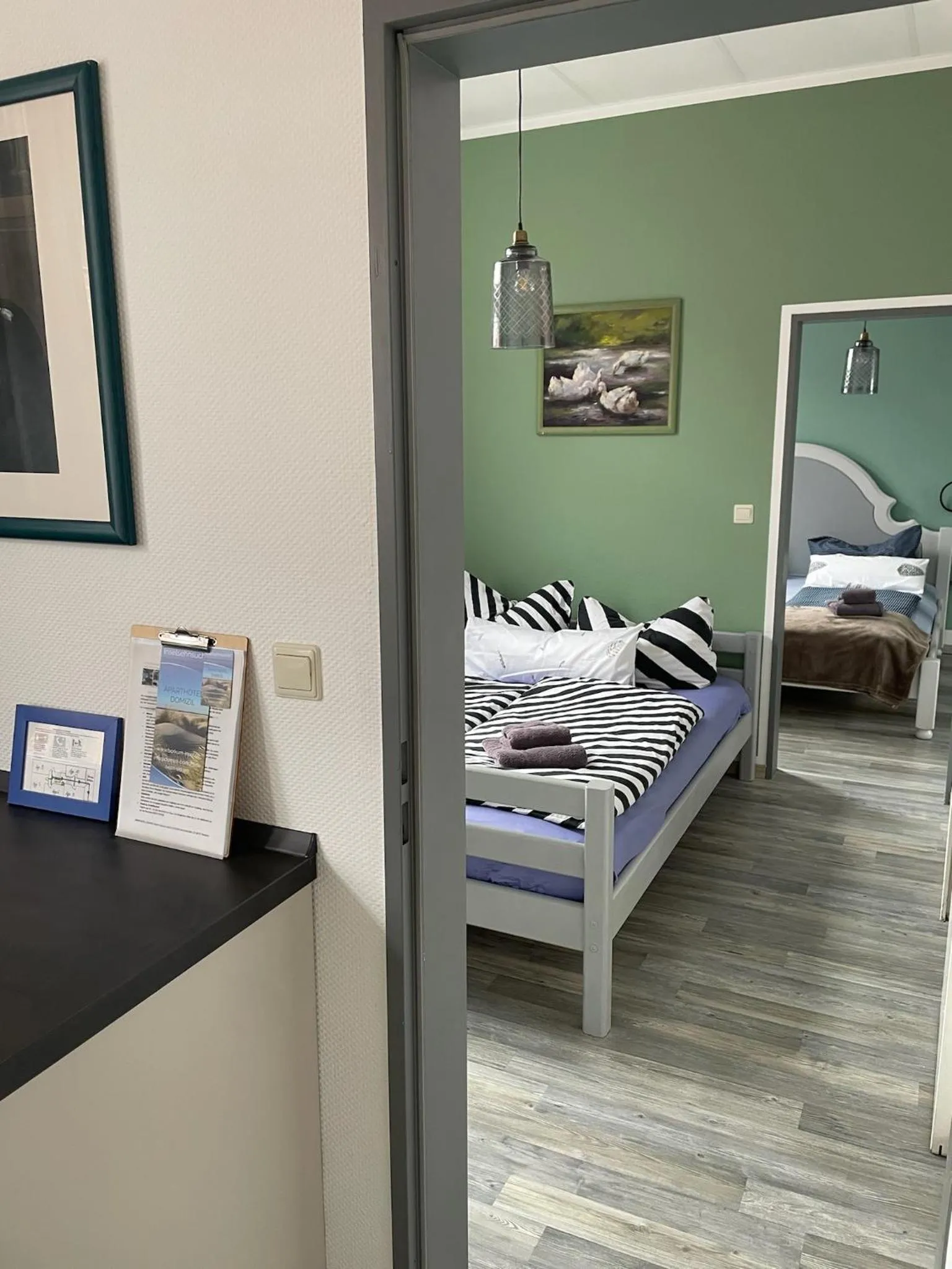 Bed in Aparthotel Domizil