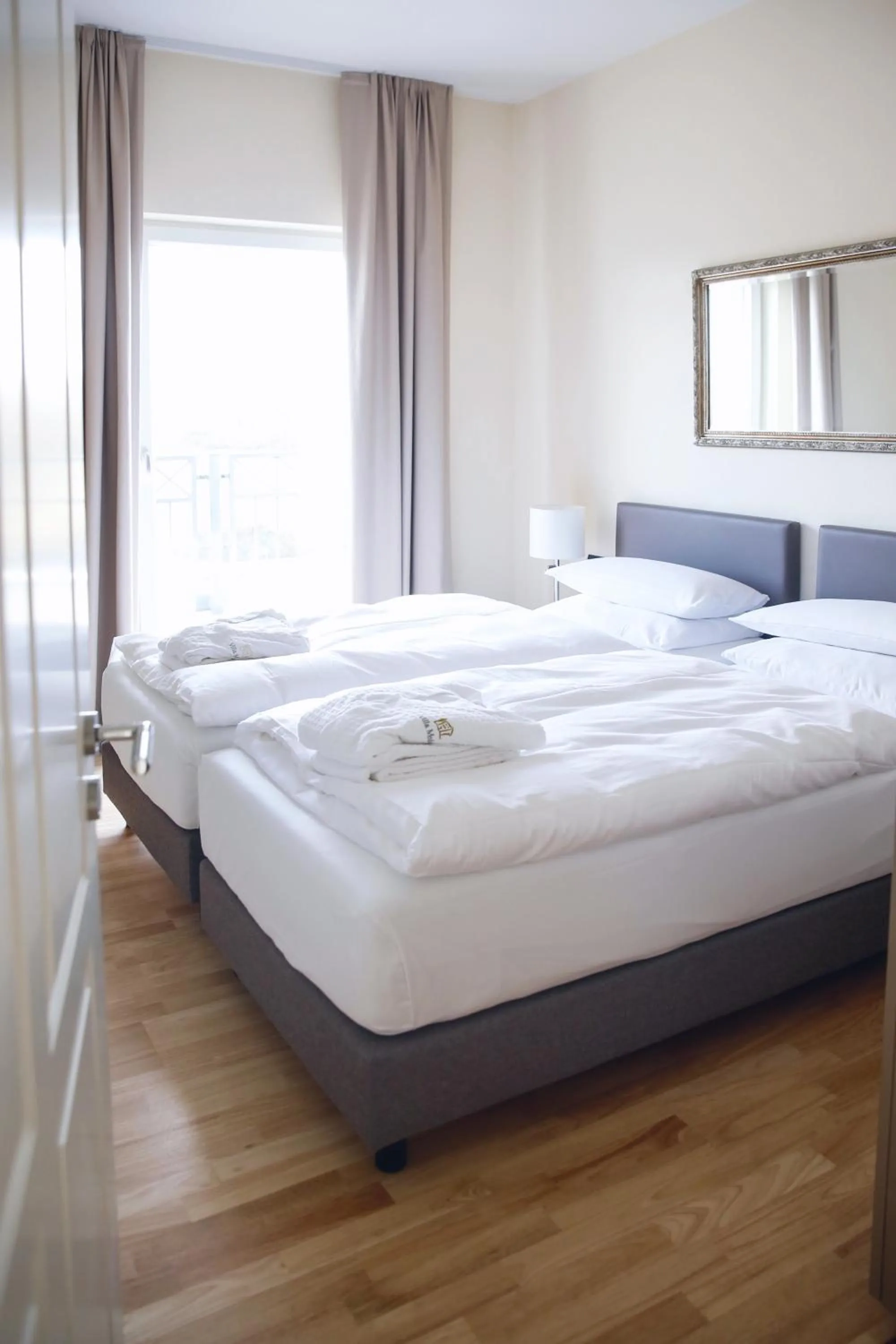 Bed in Hotel Villa Medici