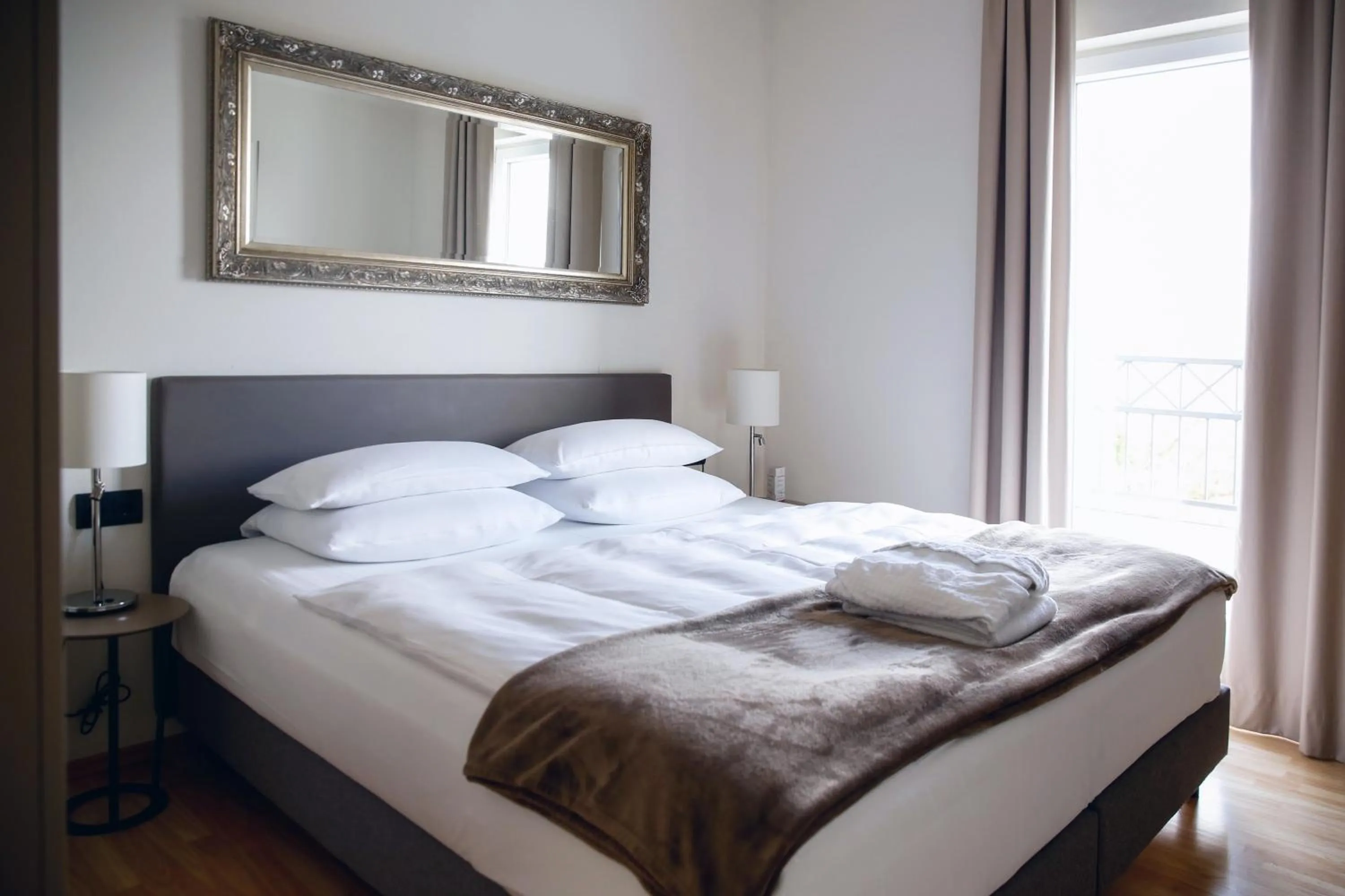 Bed in Hotel Villa Medici