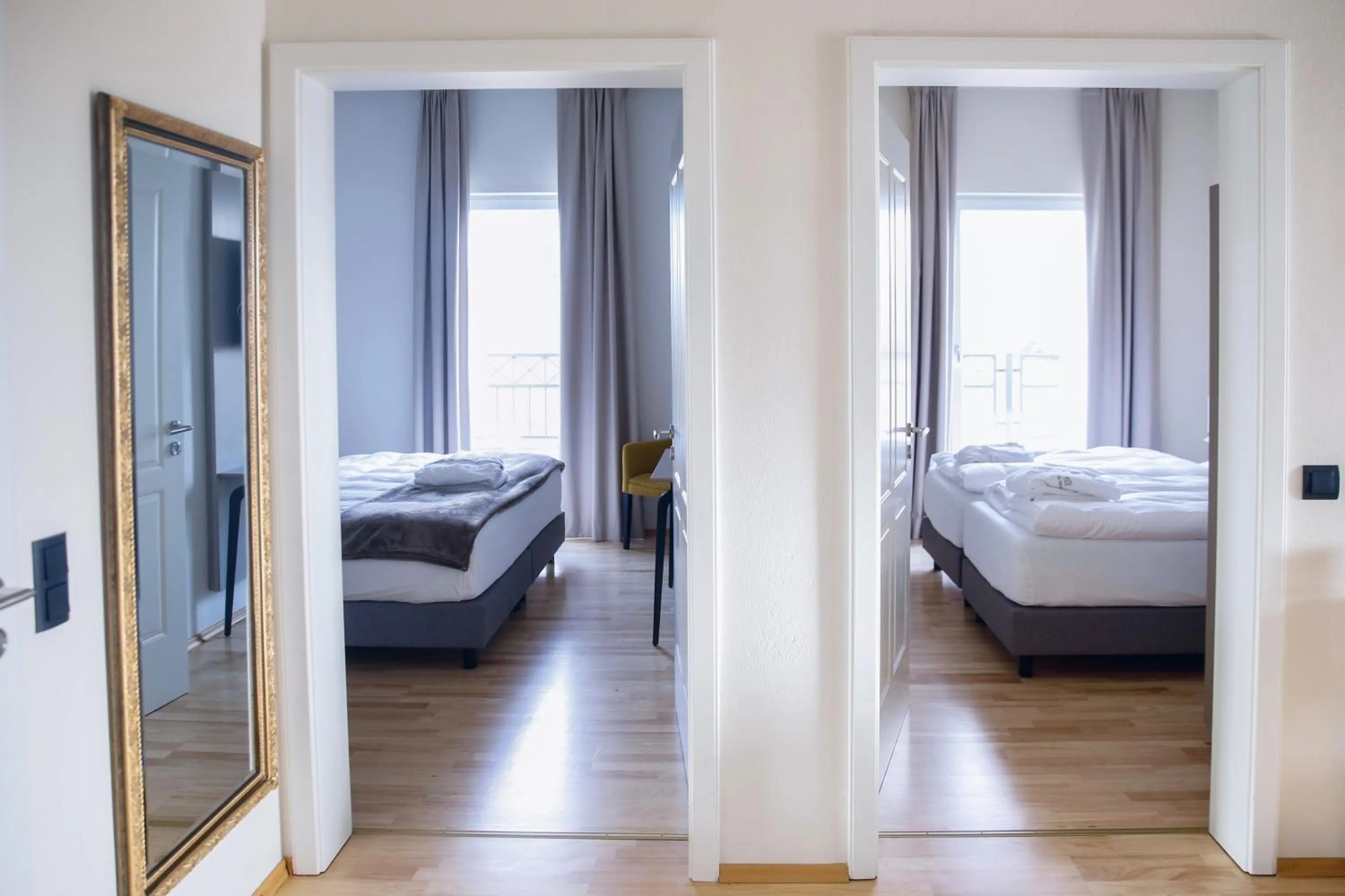 Bed in Hotel Villa Medici