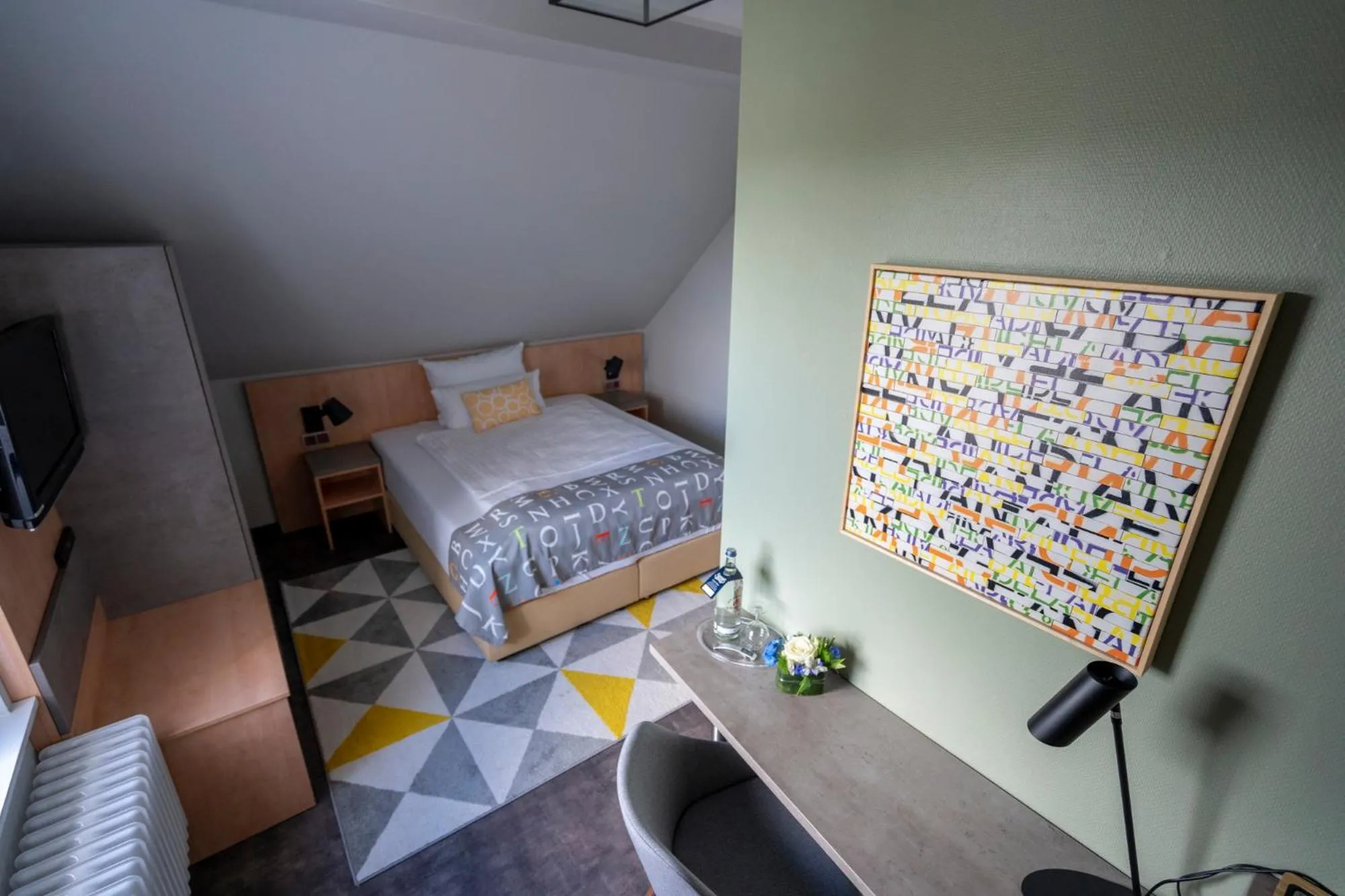 Bed in Hotel Stadt Lüdenscheid