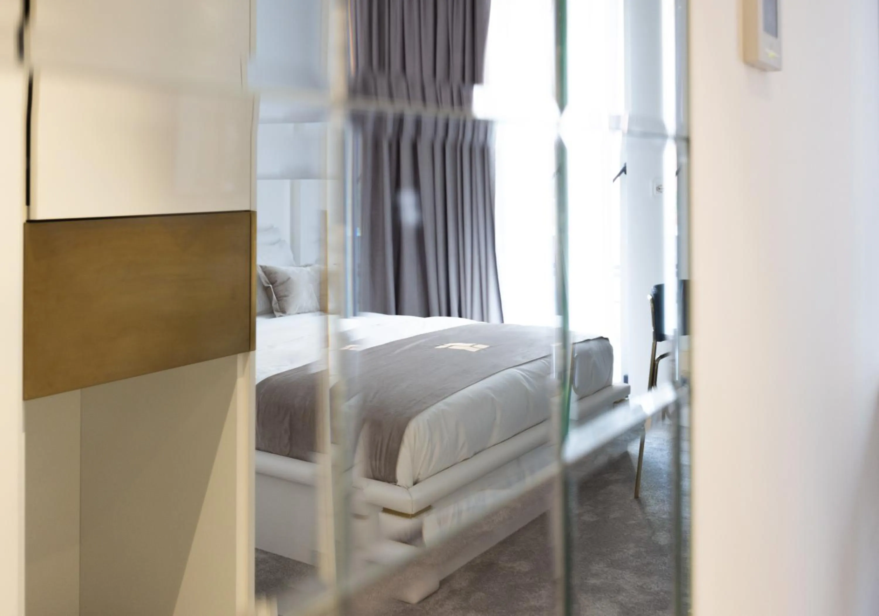 Bed in Habitat Hotel Tirana