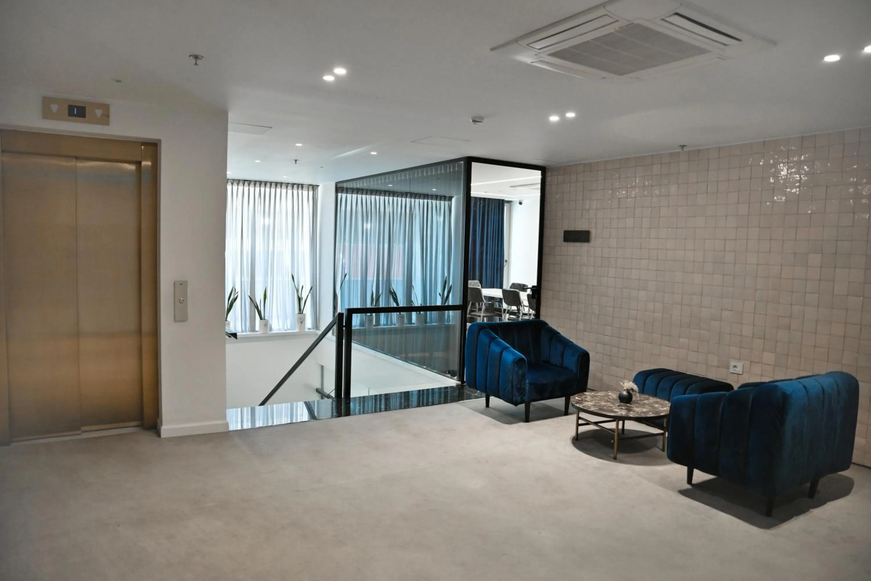 Seating area in Habitat Hotel Tirana