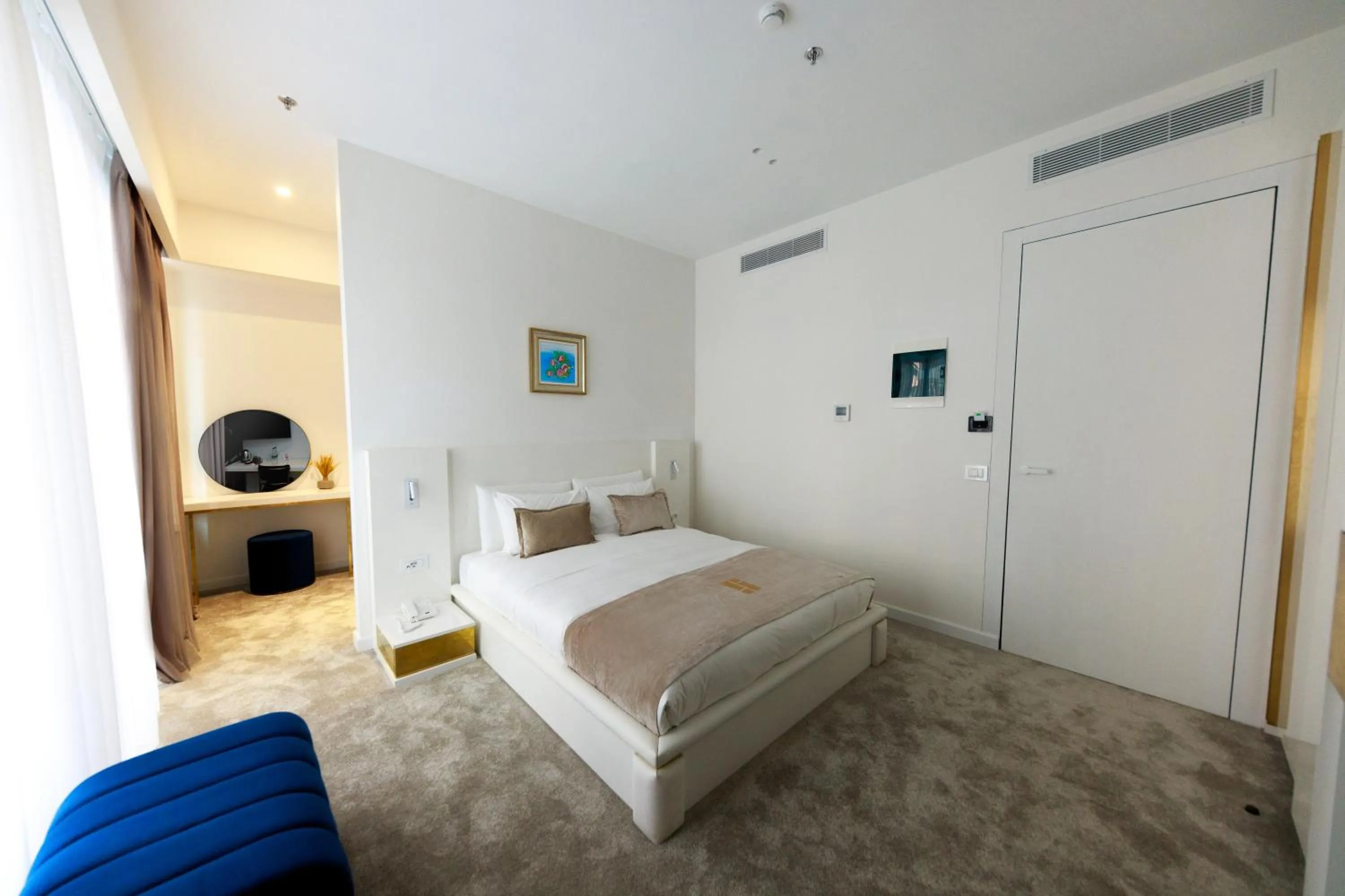 Bed in Habitat Hotel Tirana