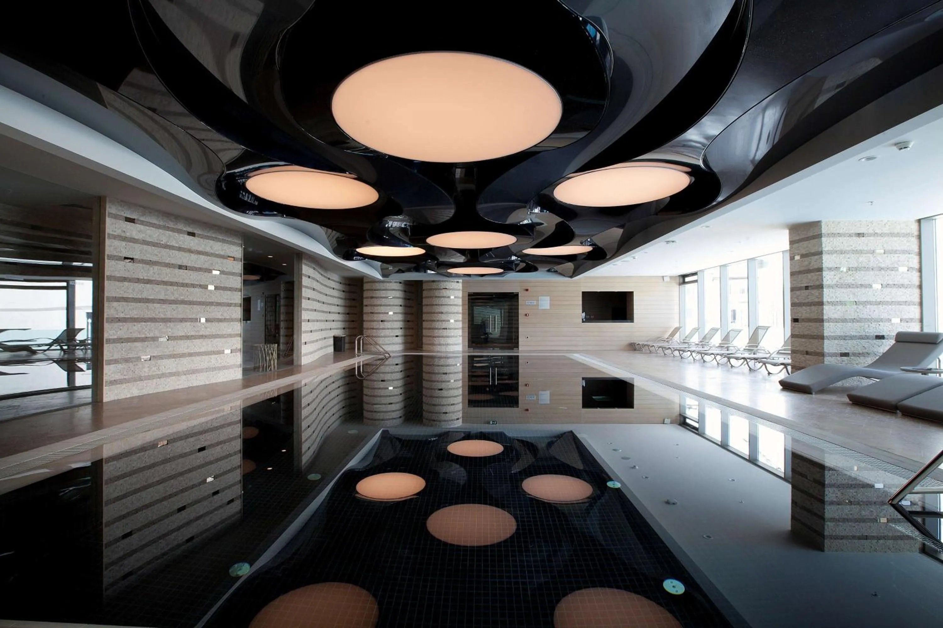 Pool view in Radisson Blu Hotel, Istanbul Sisli