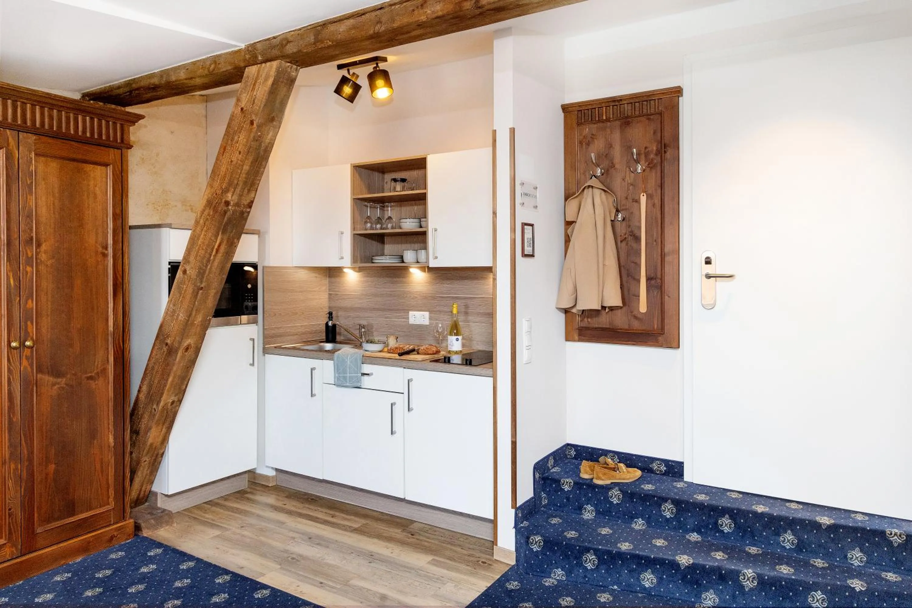 Kitchen or kitchenette in Apartments Altes Konsulat