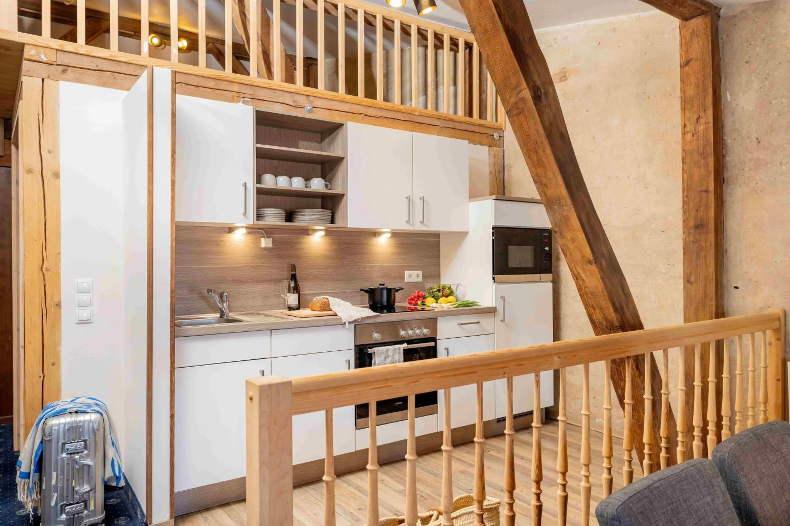 Kitchen or kitchenette in Apartments Altes Konsulat