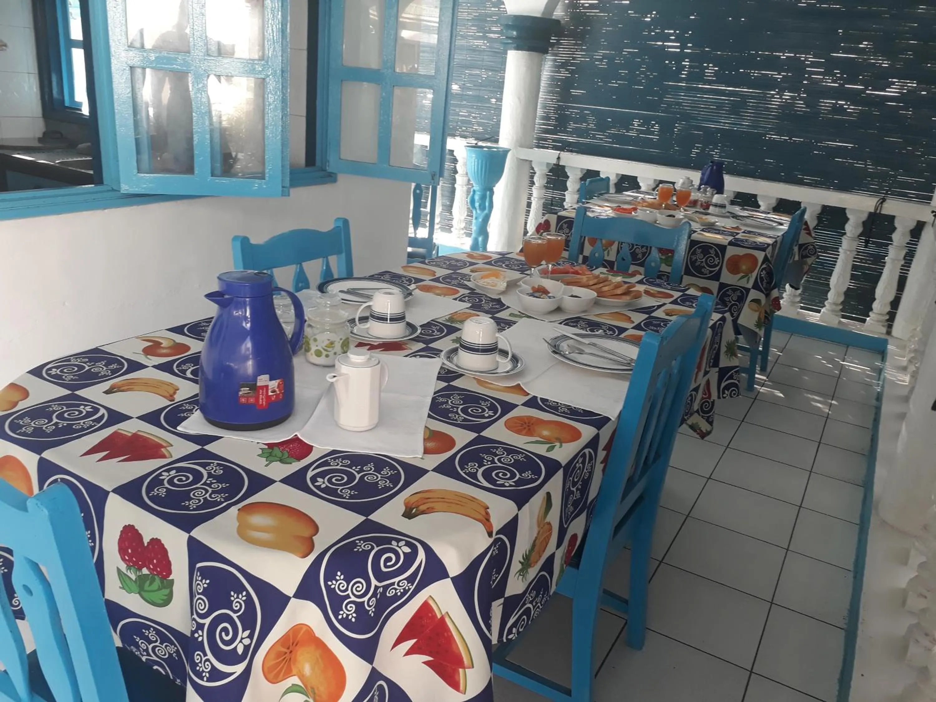 Dining area in Le Chateau Bleu