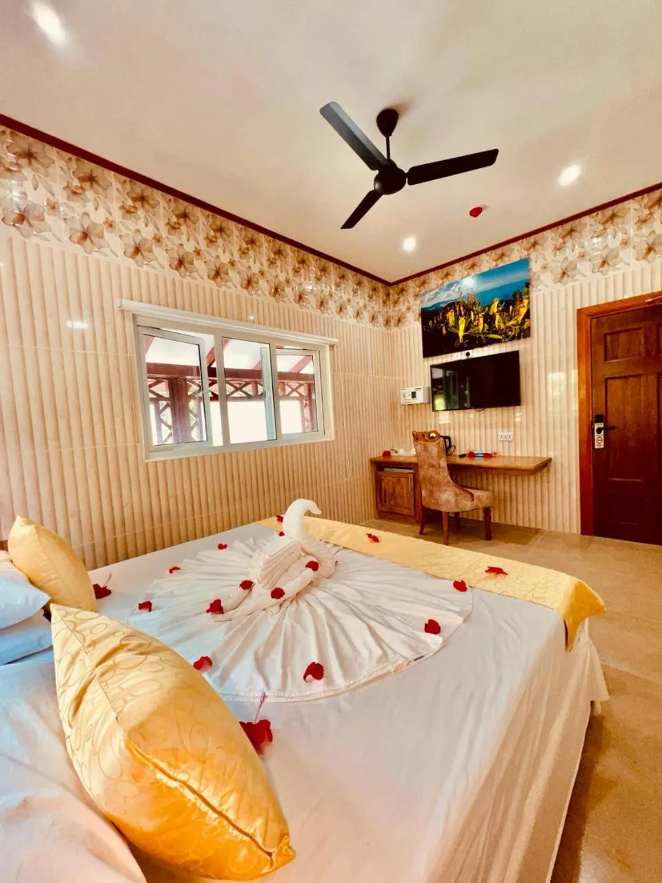 Bedroom, Bed in Villa Chez Batista